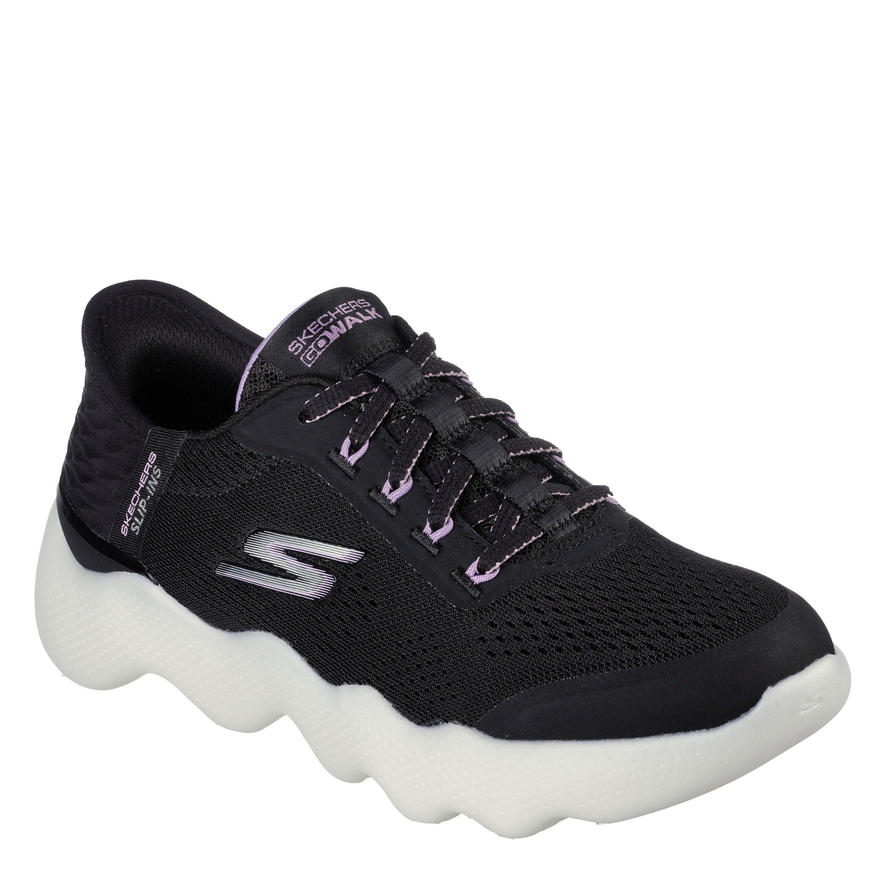 Black Lavender - Skechers - Slip-ins: GOwalk Massage Womens Shoes - 3