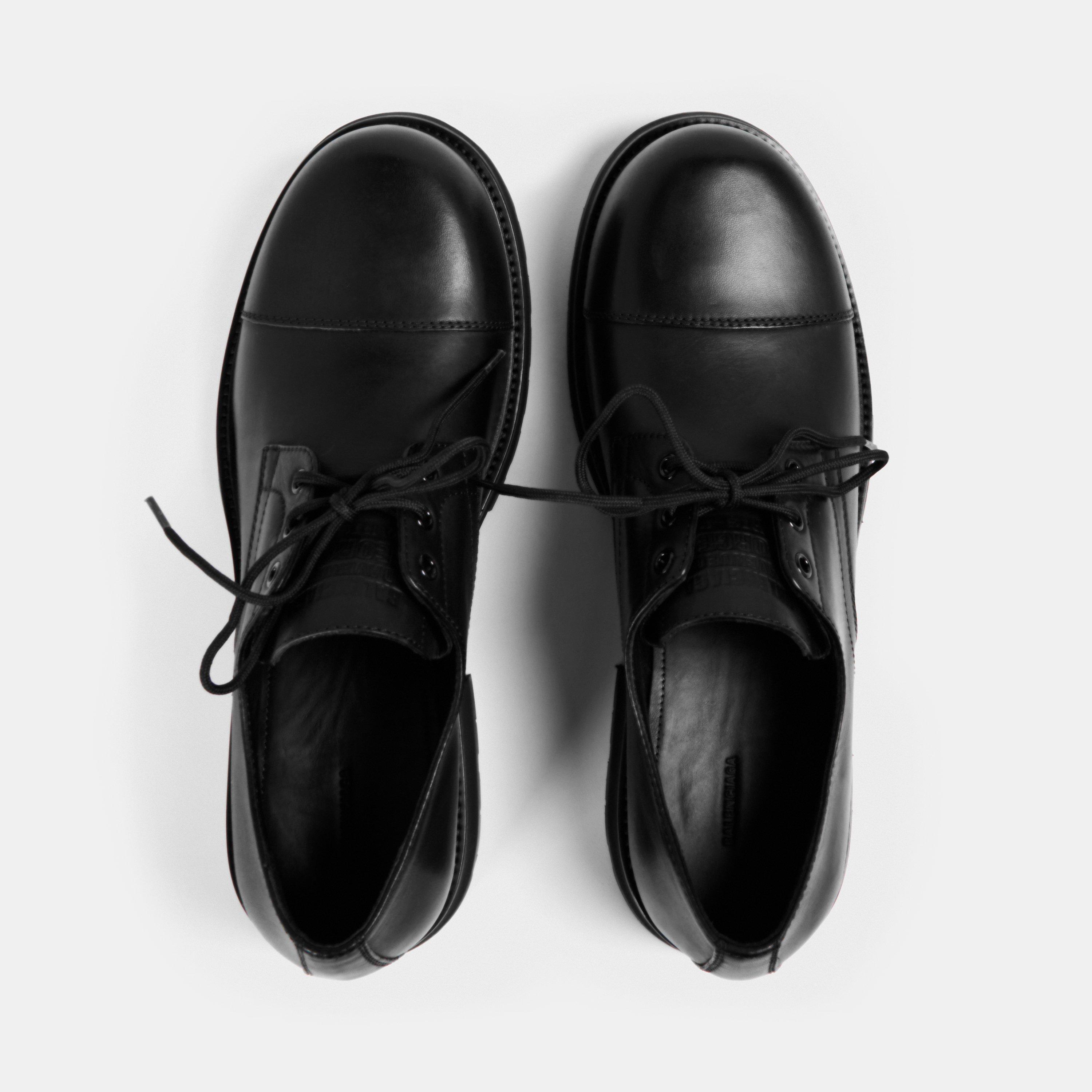 Black - Balenciaga - Men's Derby Shoes - 5