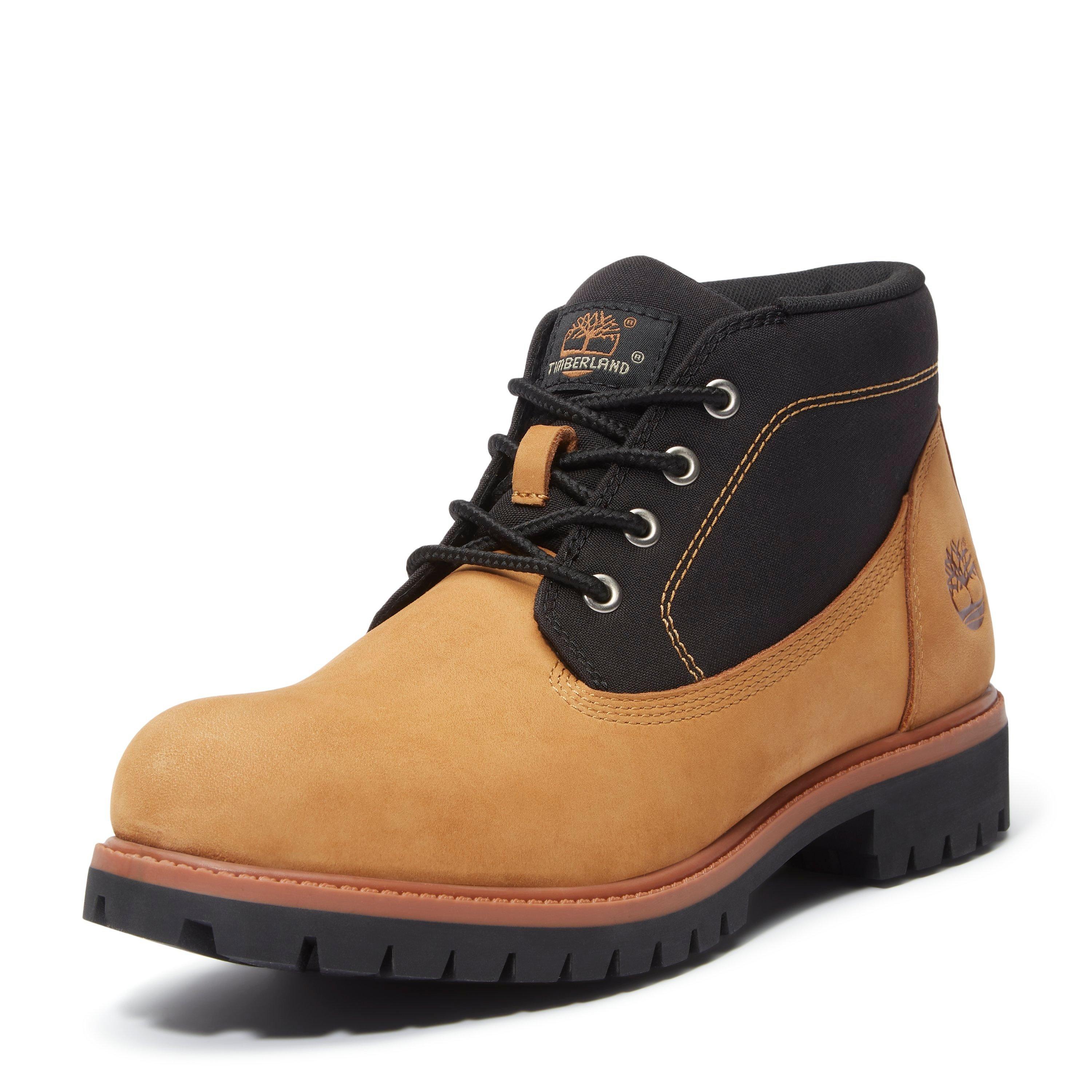 Wheat/Blk NB - Timberland - Men's Premium Mid Lace-Up Chukka Boots - 5