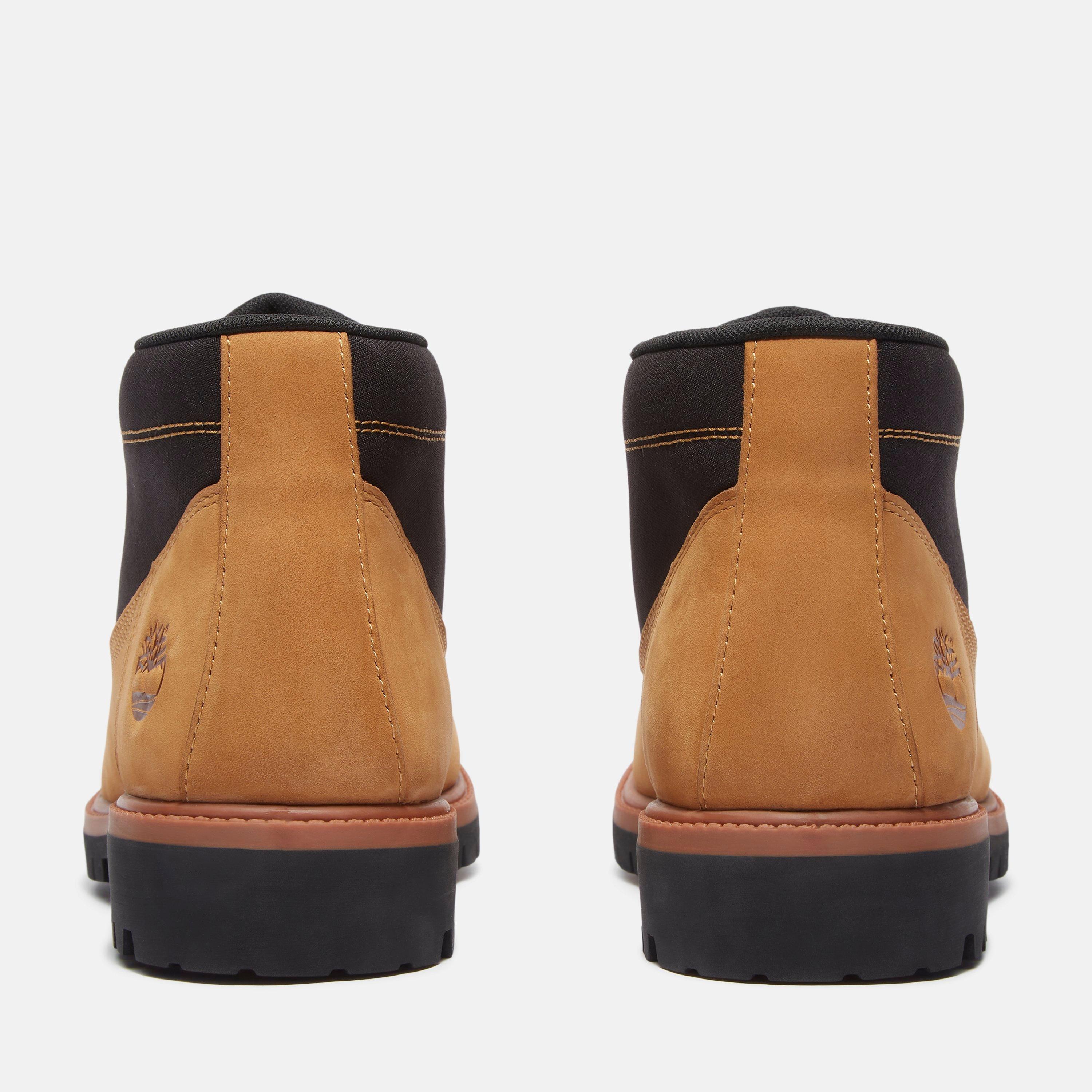 Wheat/Blk NB - Timberland - Men's Premium Mid Lace-Up Chukka Boots - 6
