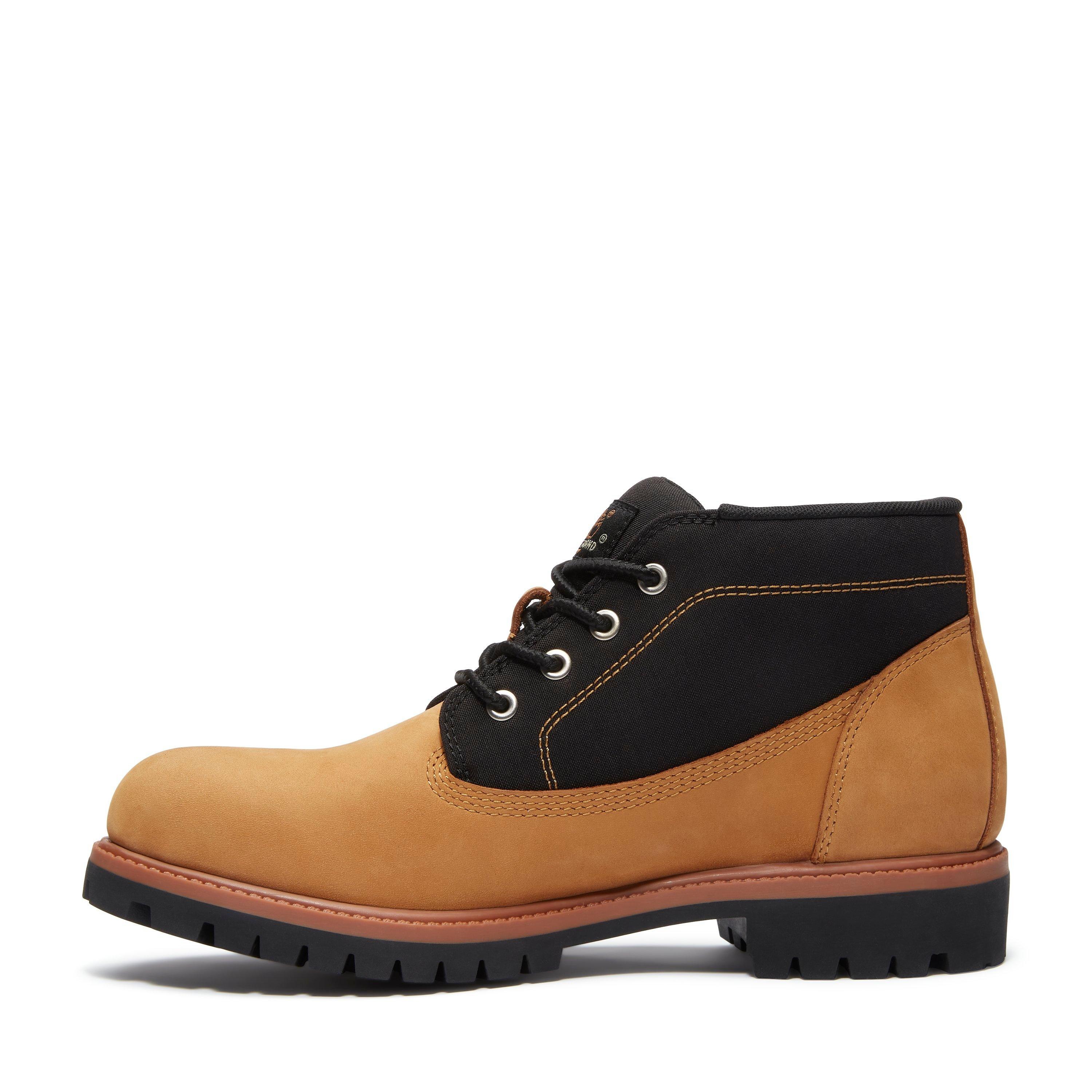Wheat/Blk NB - Timberland - Men's Premium Mid Lace-Up Chukka Boots - 9