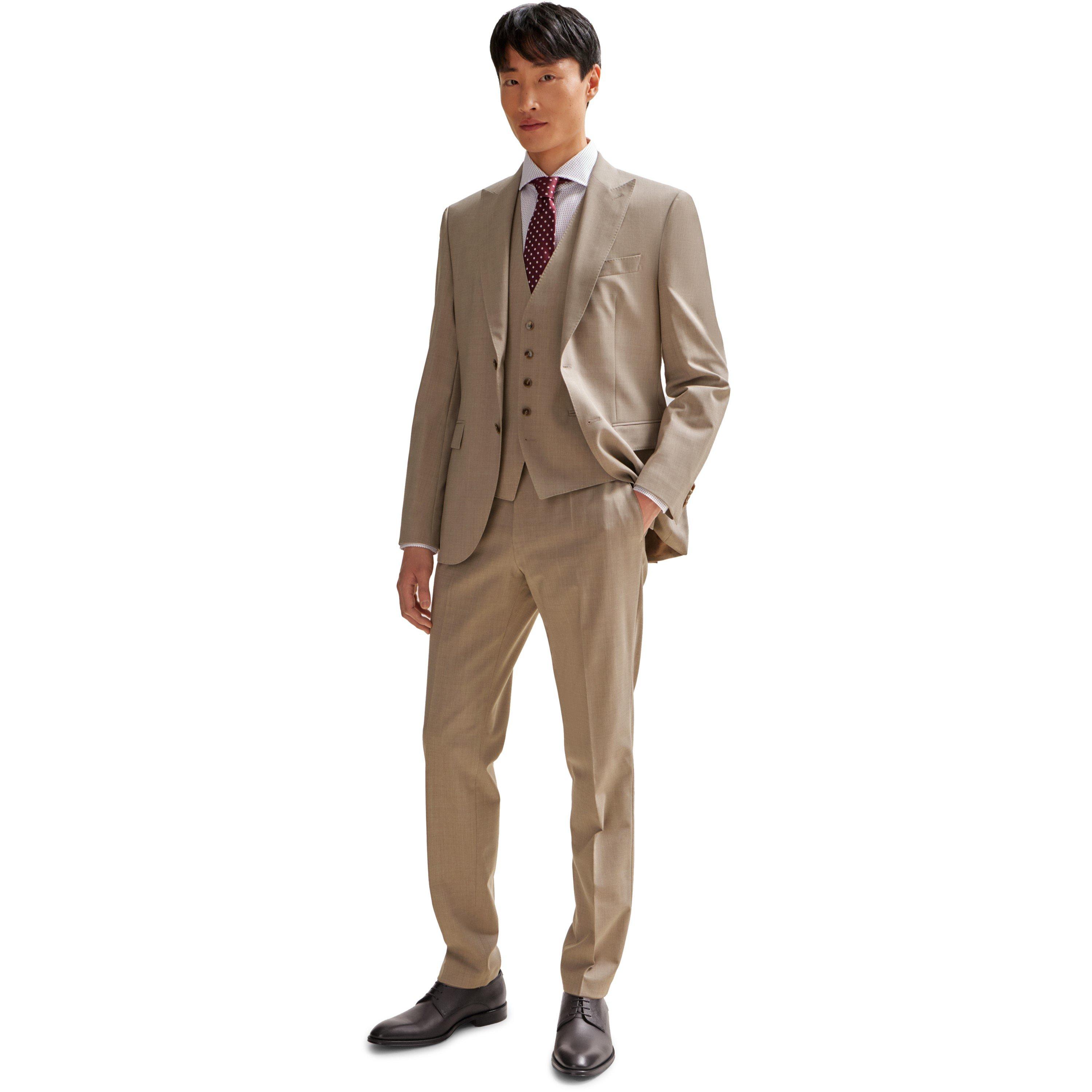 Dark Brown - Boss - Men's Derrek Derby Shirt with Derby Shoes - 7