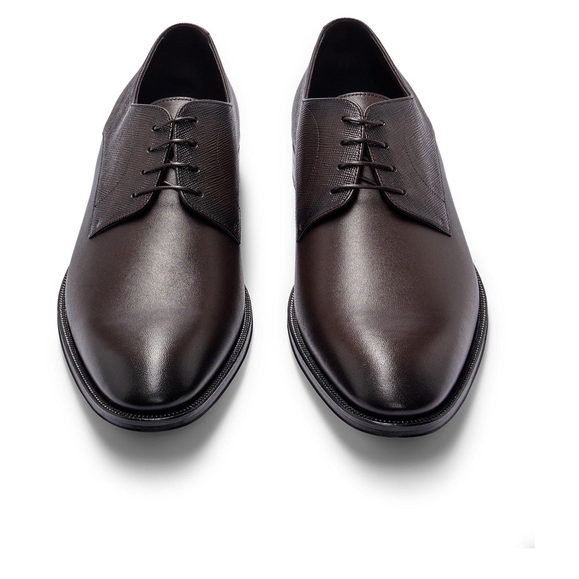 Dark Brown - Boss - Men's Derrek Derby Shirt with Derby Shoes - 8