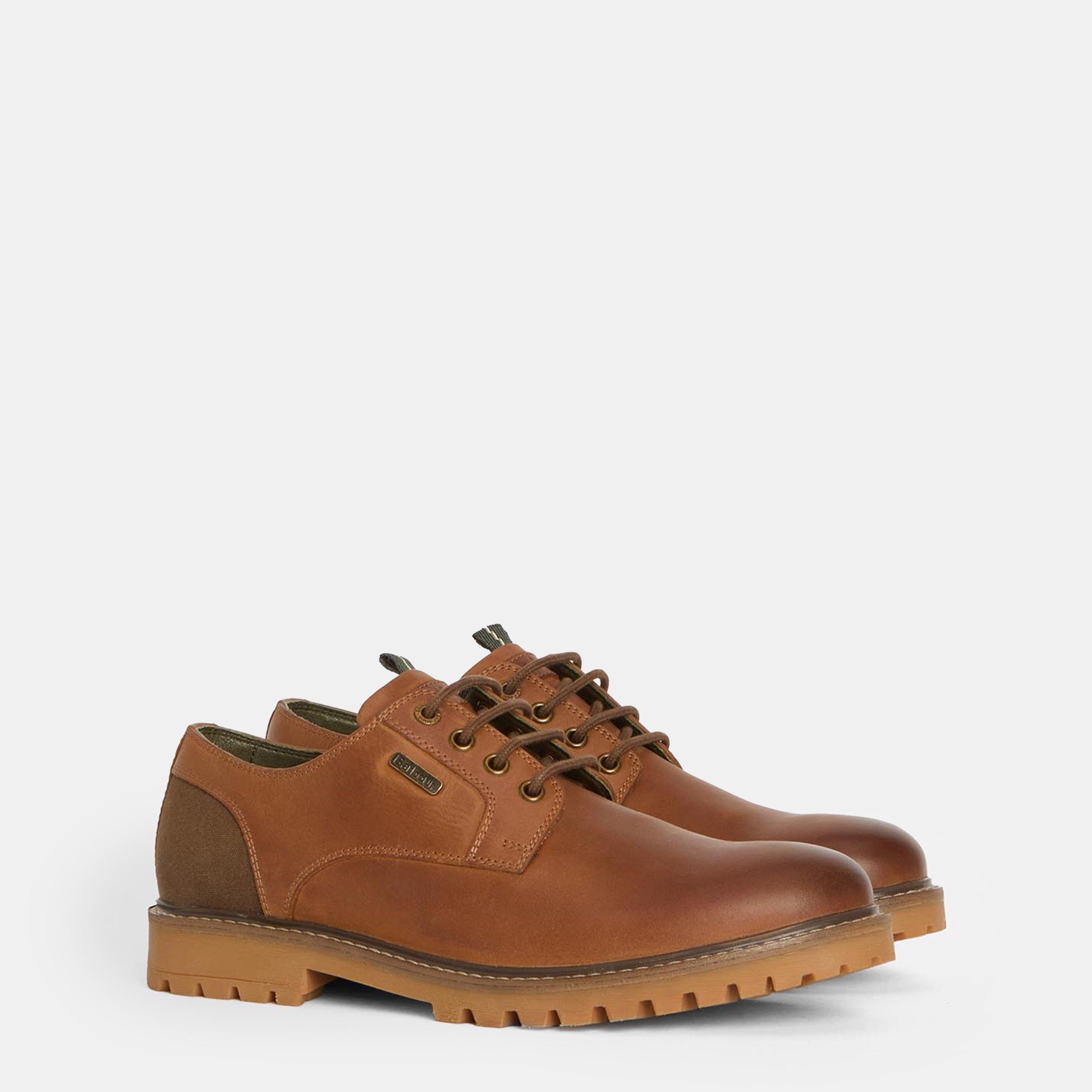 Cognac - Barbour - Sandstone Derby Shoes - 2
