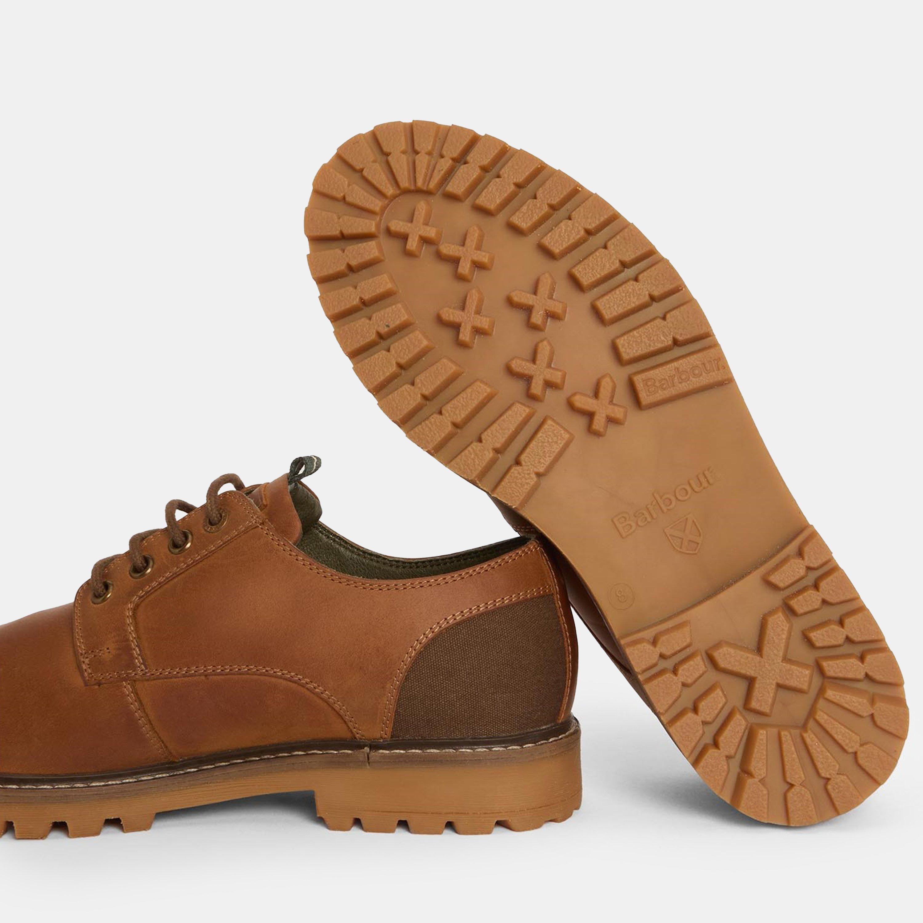 Cognac - Barbour - Sandstone Derby Shoes - 5