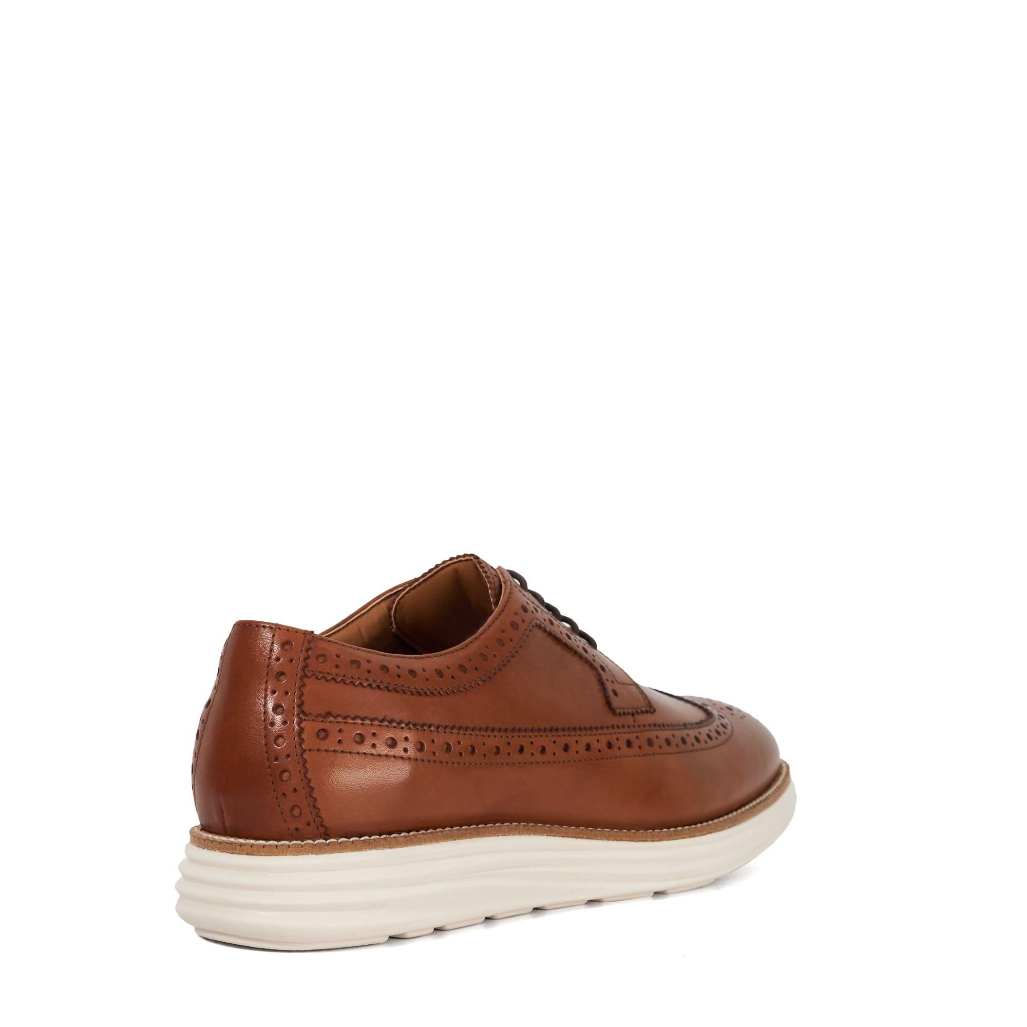 Smeđa koža - Dune London - Men's Bodhi Brogues - 4