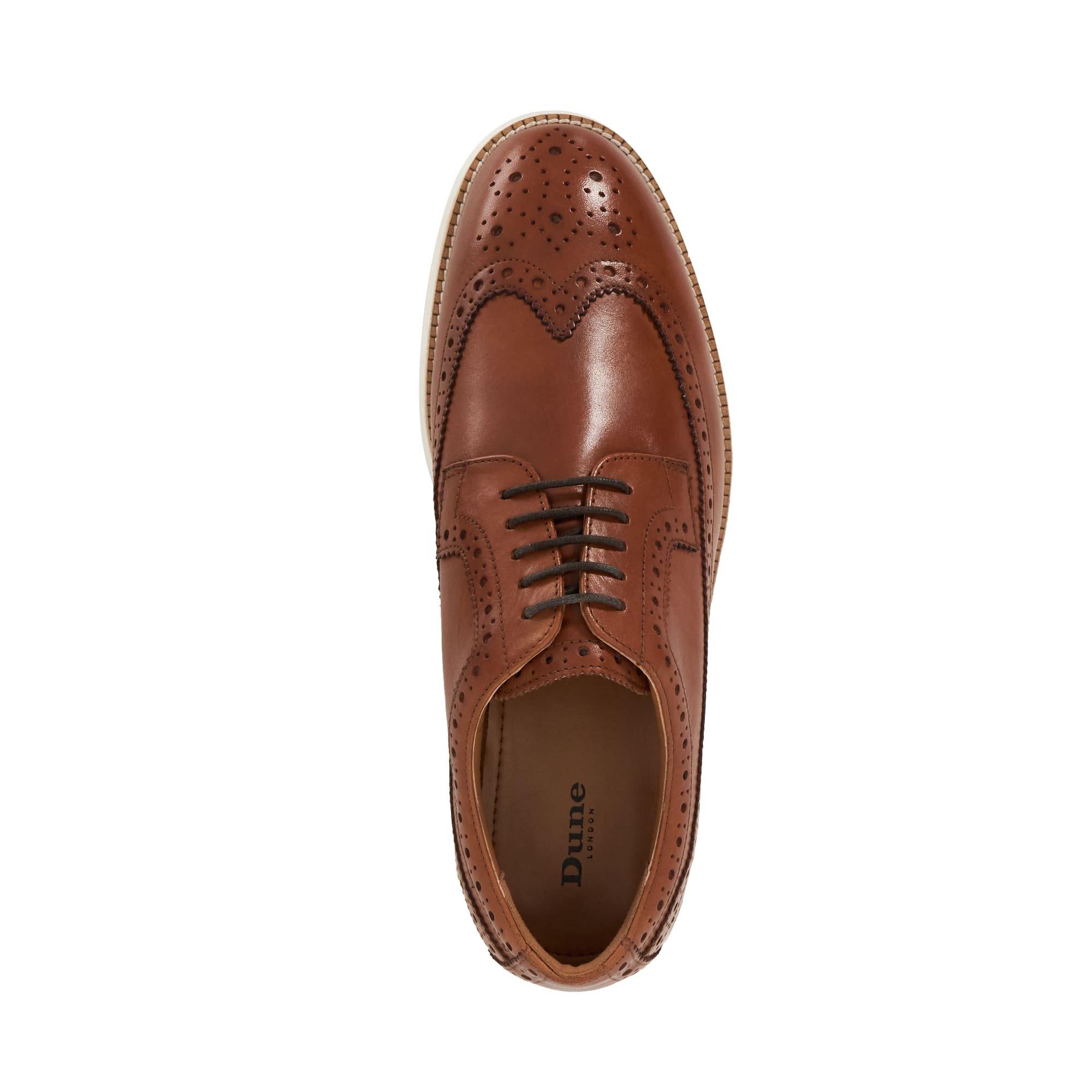 Smeđa koža - Dune London - Men's Bodhi Brogues - 5