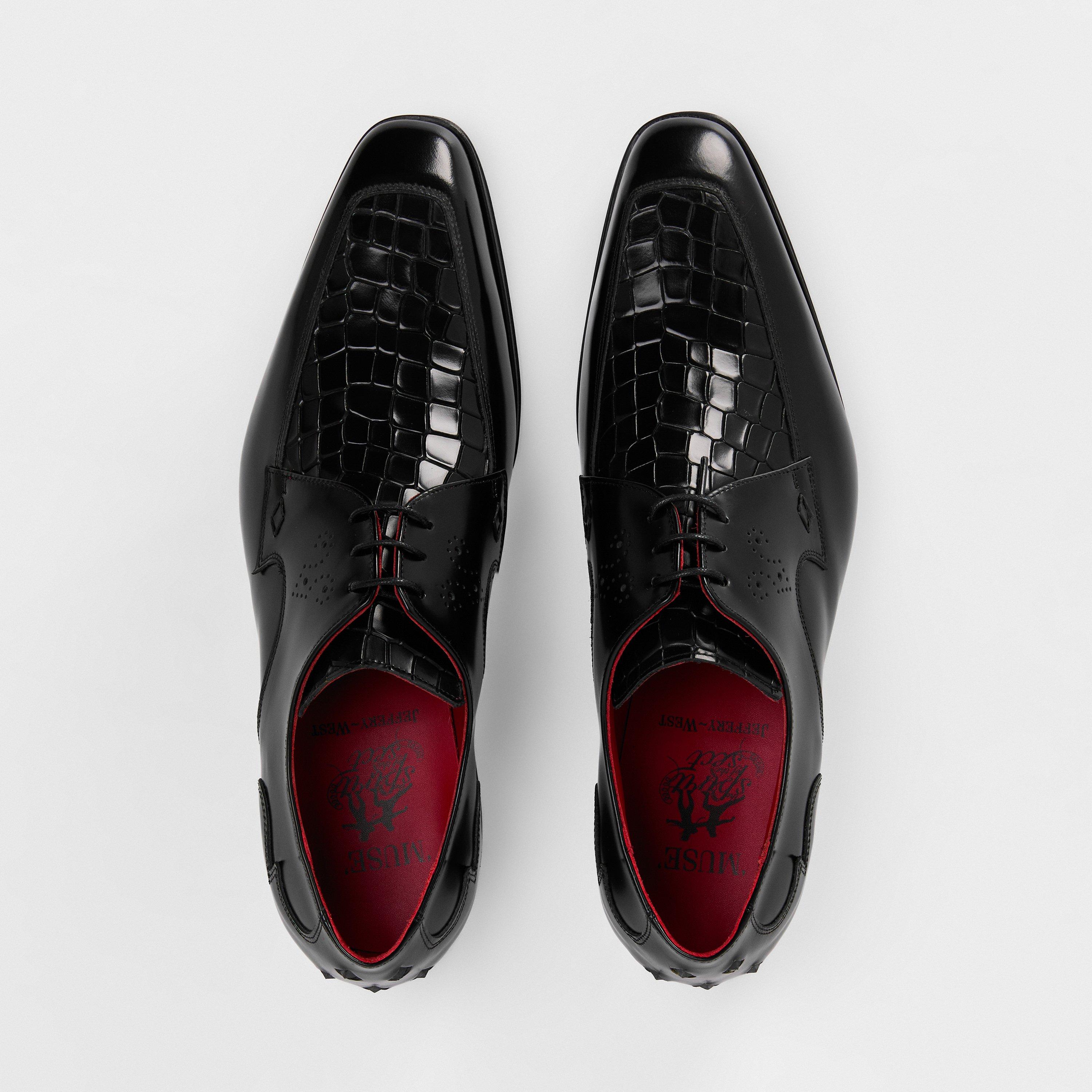 Cooge Blk/Coco - Jeffery West - Men's Sopano Croc Derby Shoes - 5