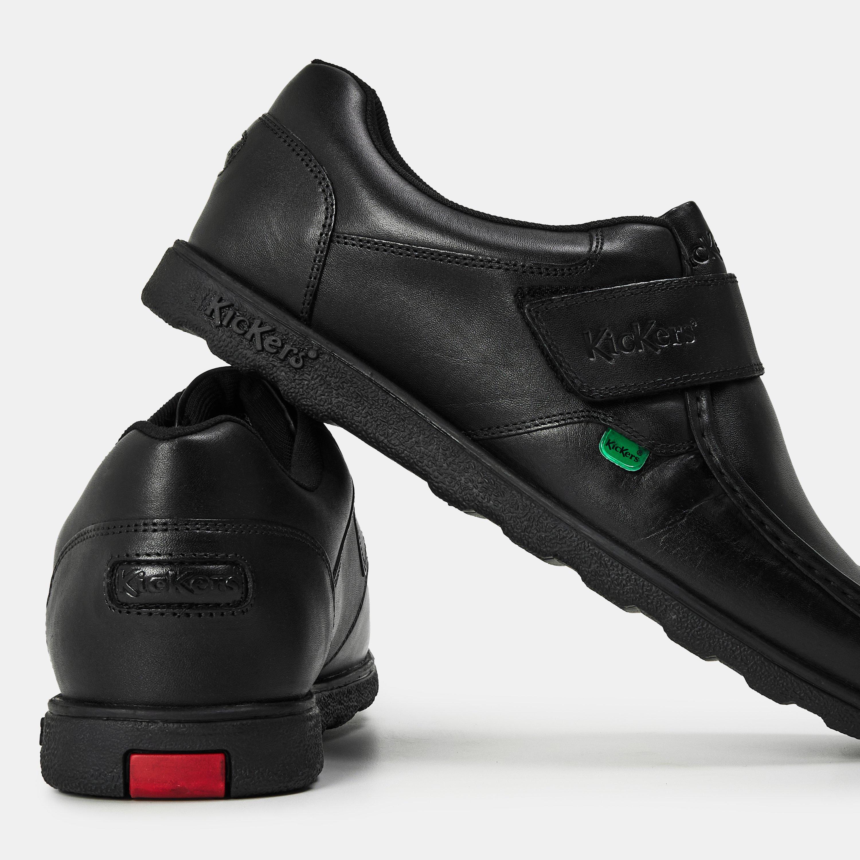 Black - Kickers - Fragma Strap Moc Toe Formal Shoes - 3