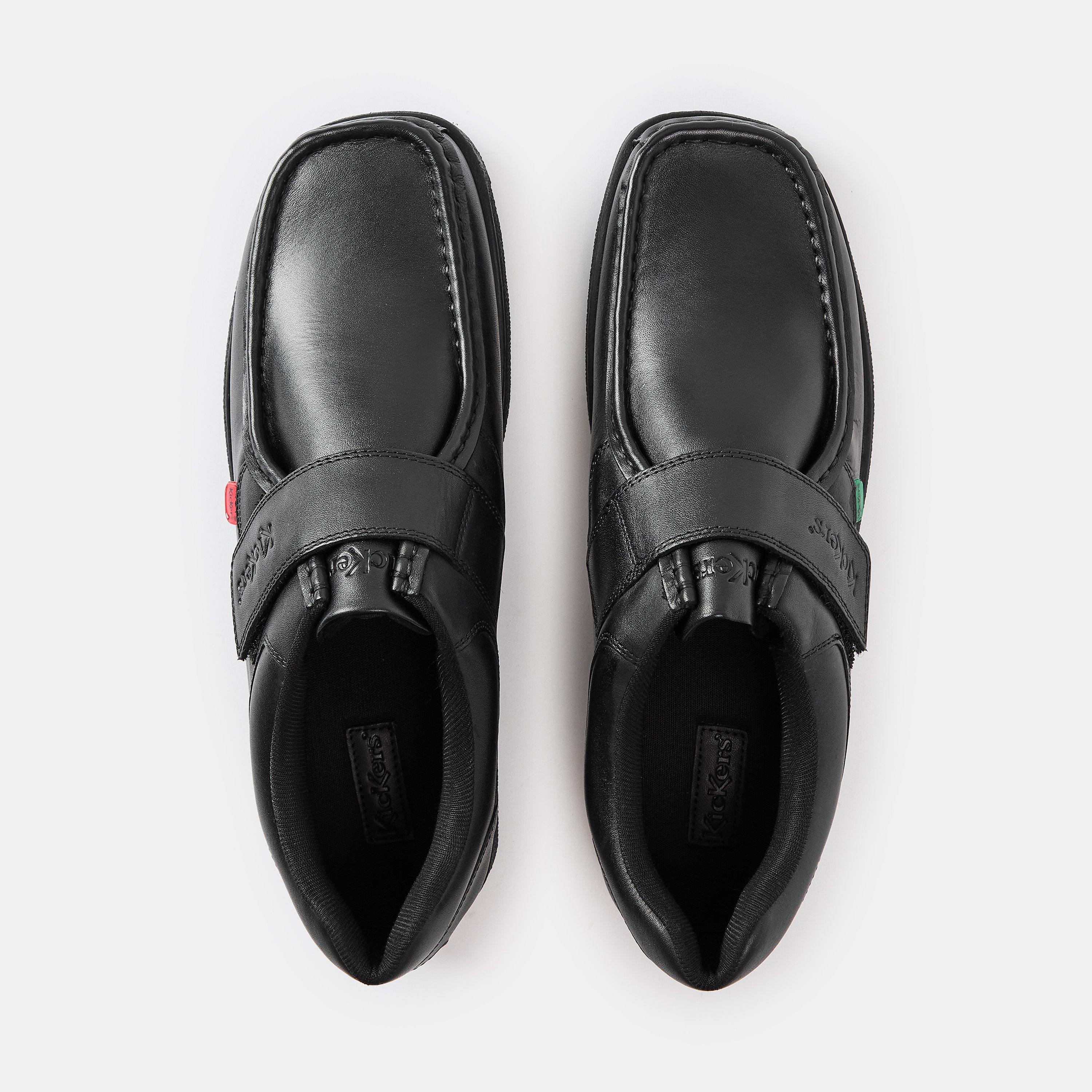 Black - Kickers - Fragma Strap Moc Toe Formal Shoes - 4