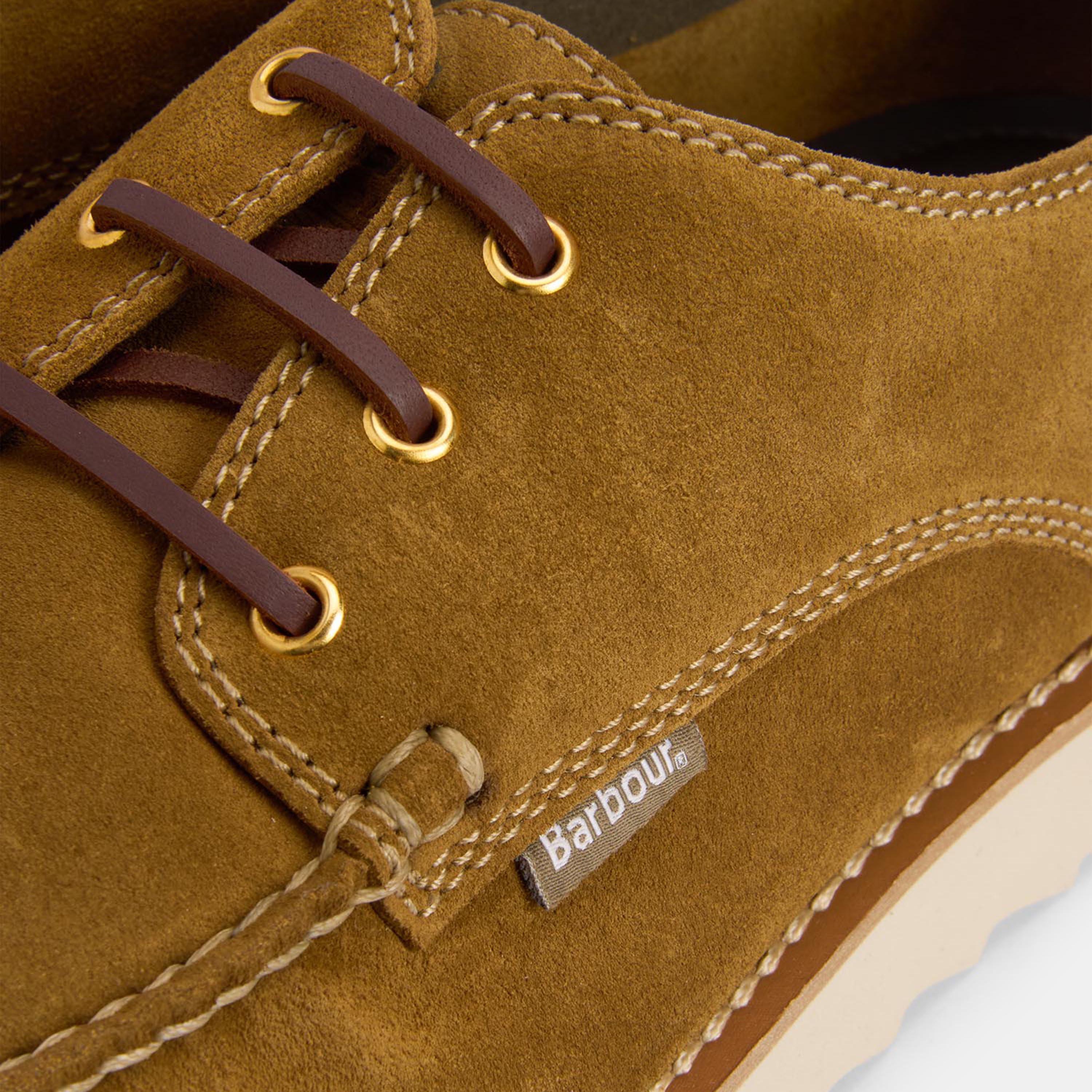 Toffee Suede - Barbour - Men's Aydon Traditional Lacing Derby Shoes - 5