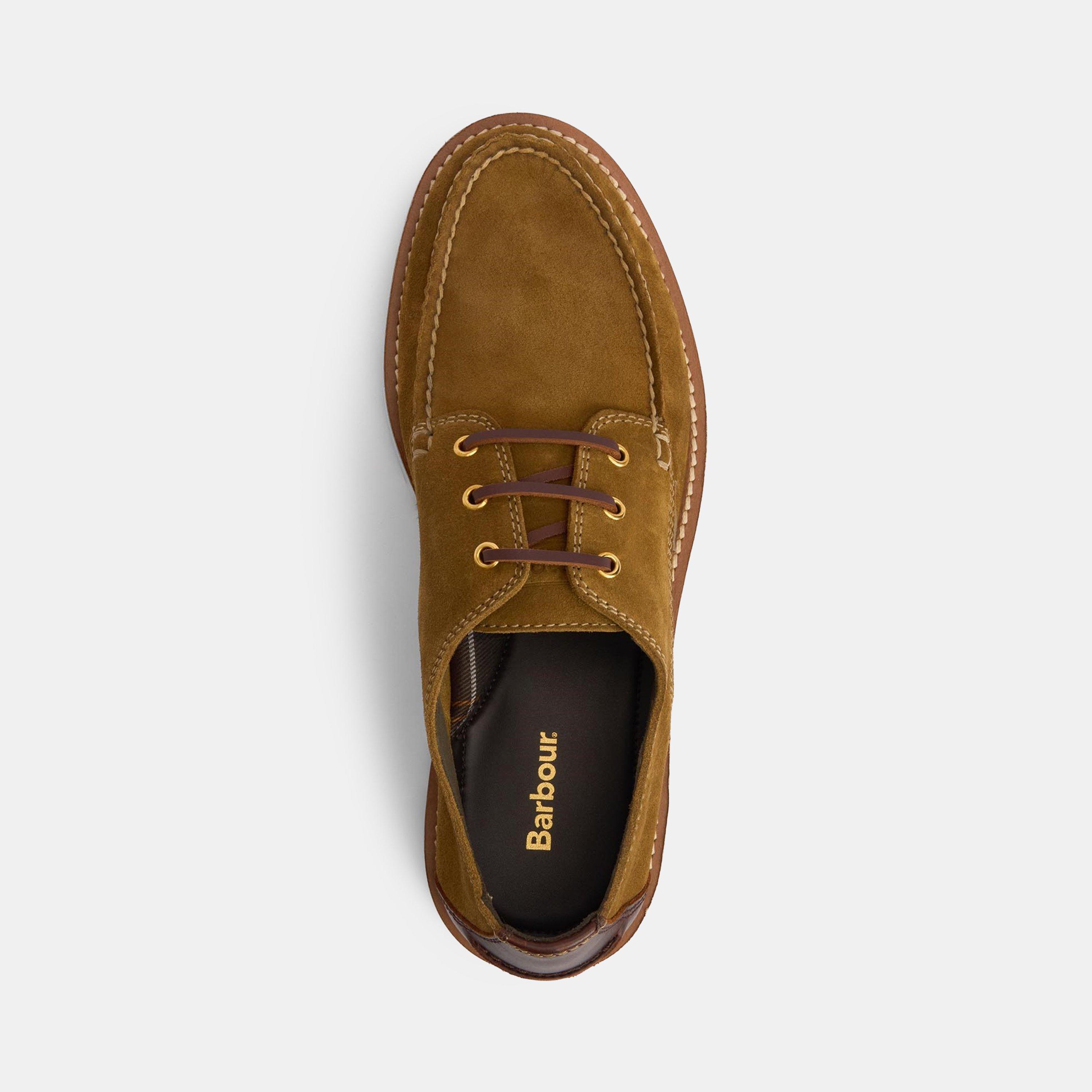 Toffee Suede - Barbour - Men's Aydon Traditional Lacing Derby Shoes - 6