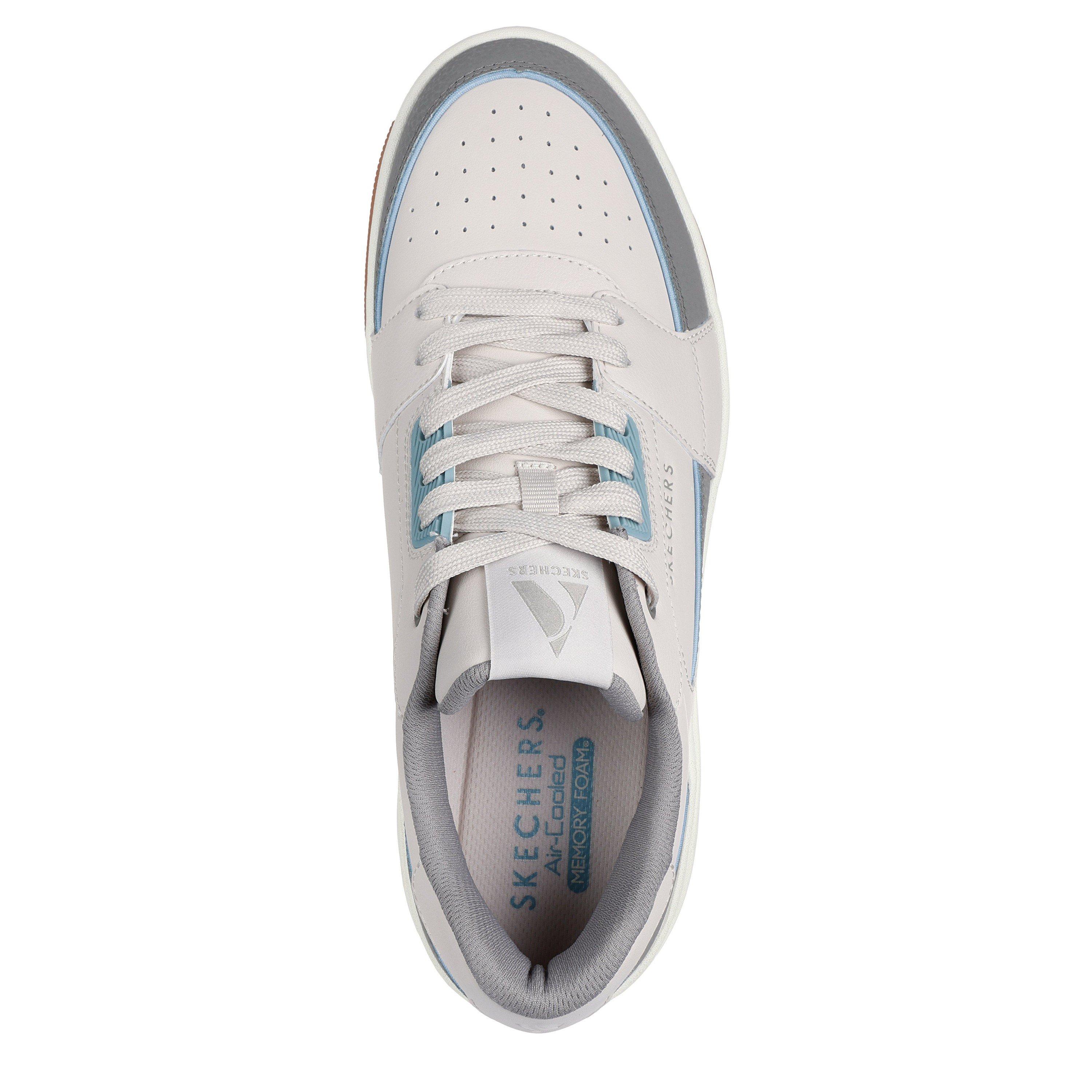 Neutral Grey - Skechers - Uno Court Low-Post Mens Shoes - 4