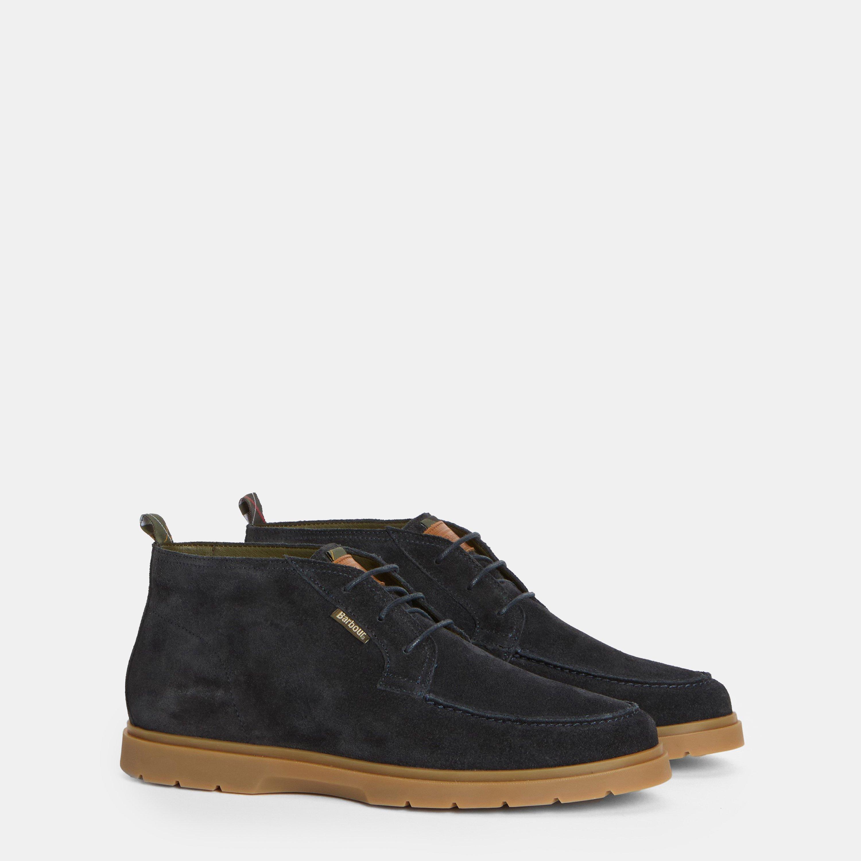Navy Suede - Barbour - Tucker Chukka Boots - 2