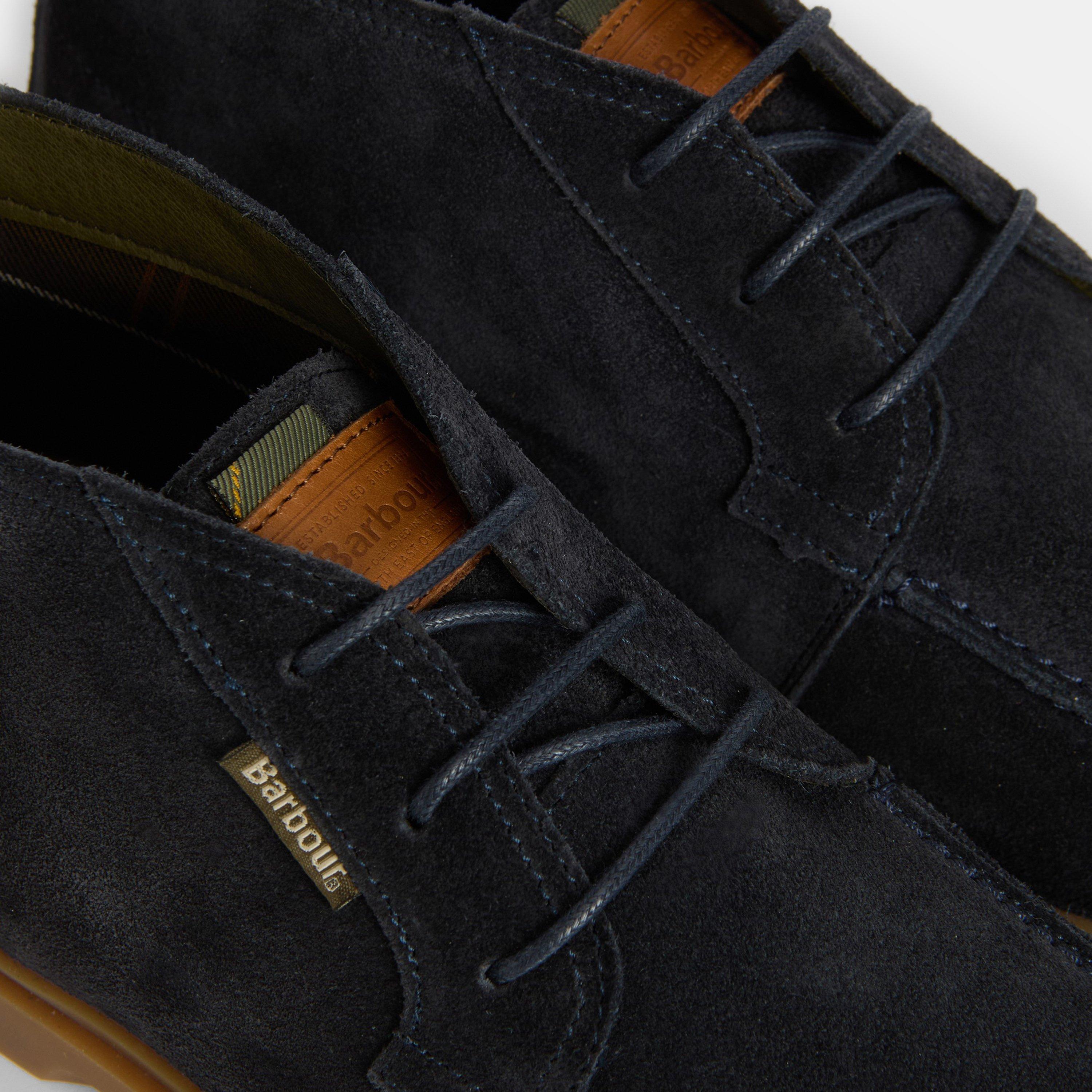 Navy Suede - Barbour - Tucker Chukka Boots - 4