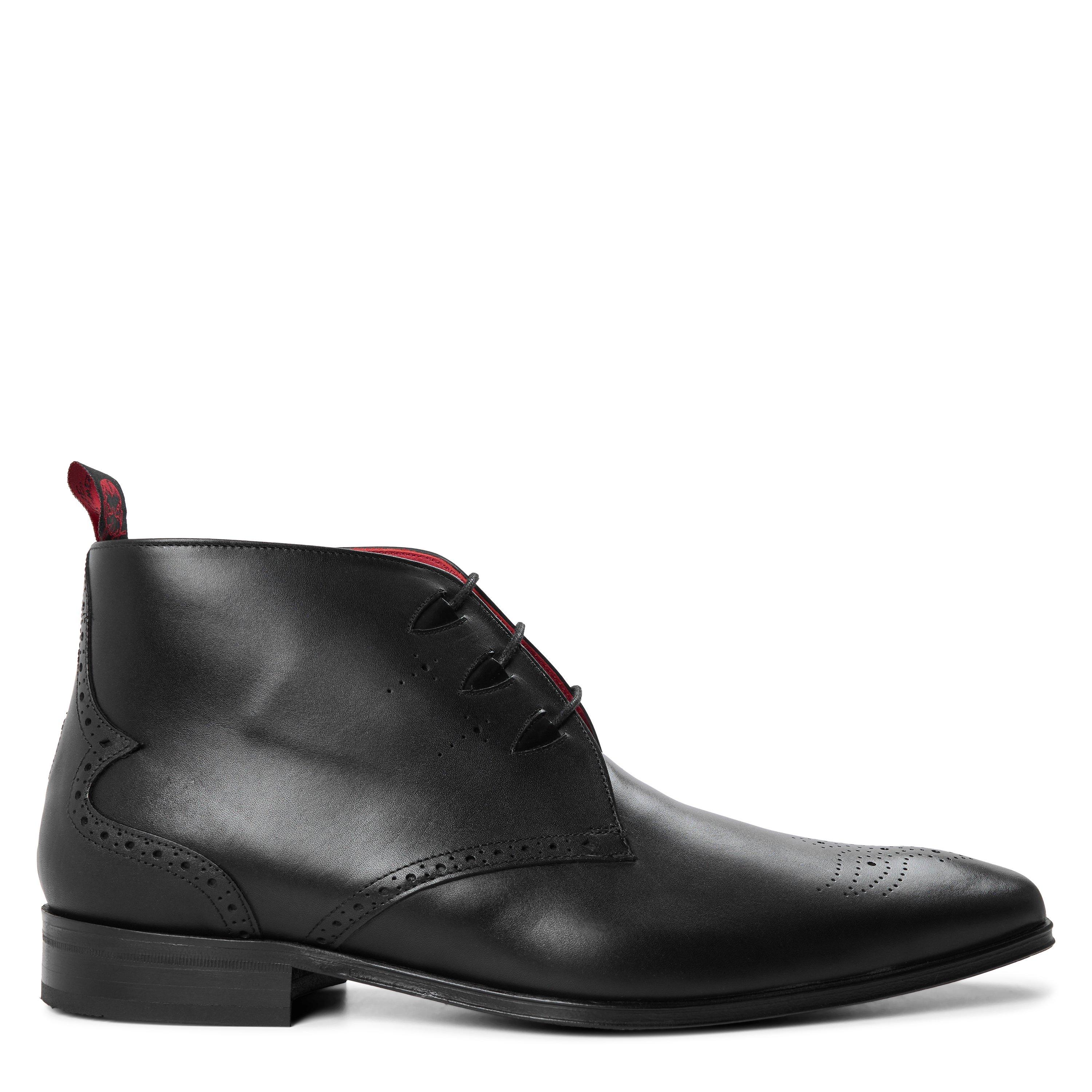 Tolledo Black - Jeffery West - Men's Scarface Leather Chukka Boots - 1