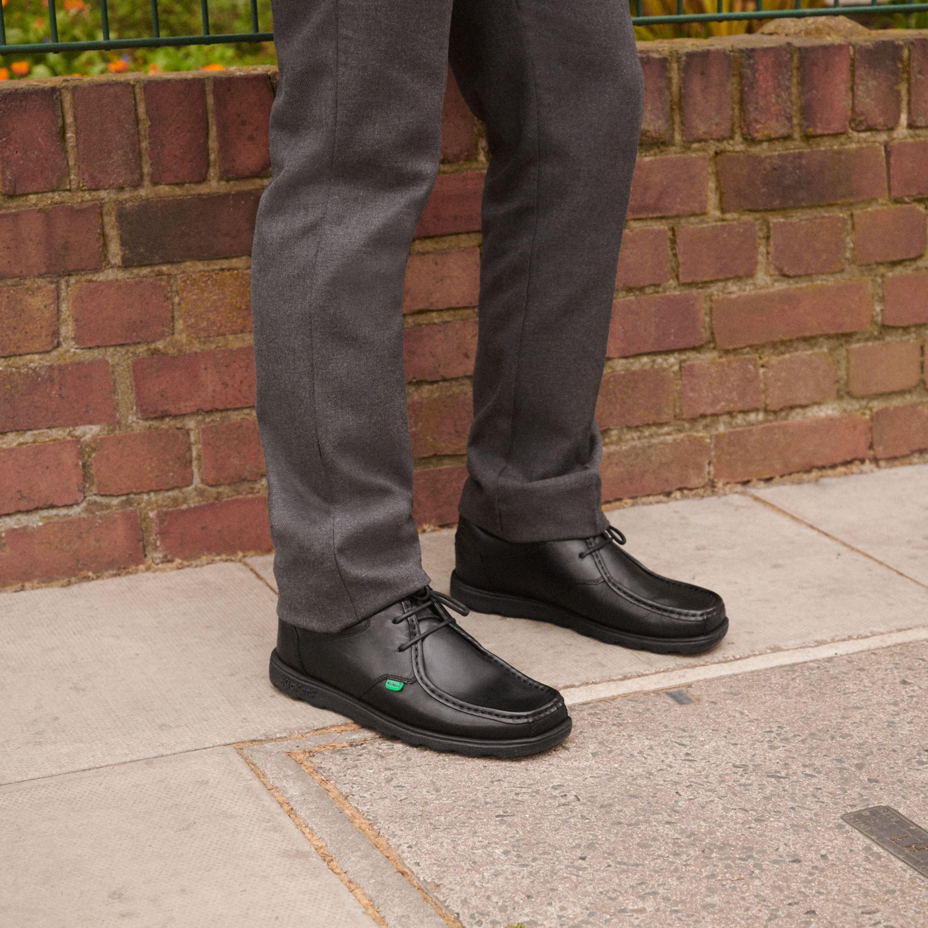 Preto - Kickers - Fragma Lace Shoes Mens - 7