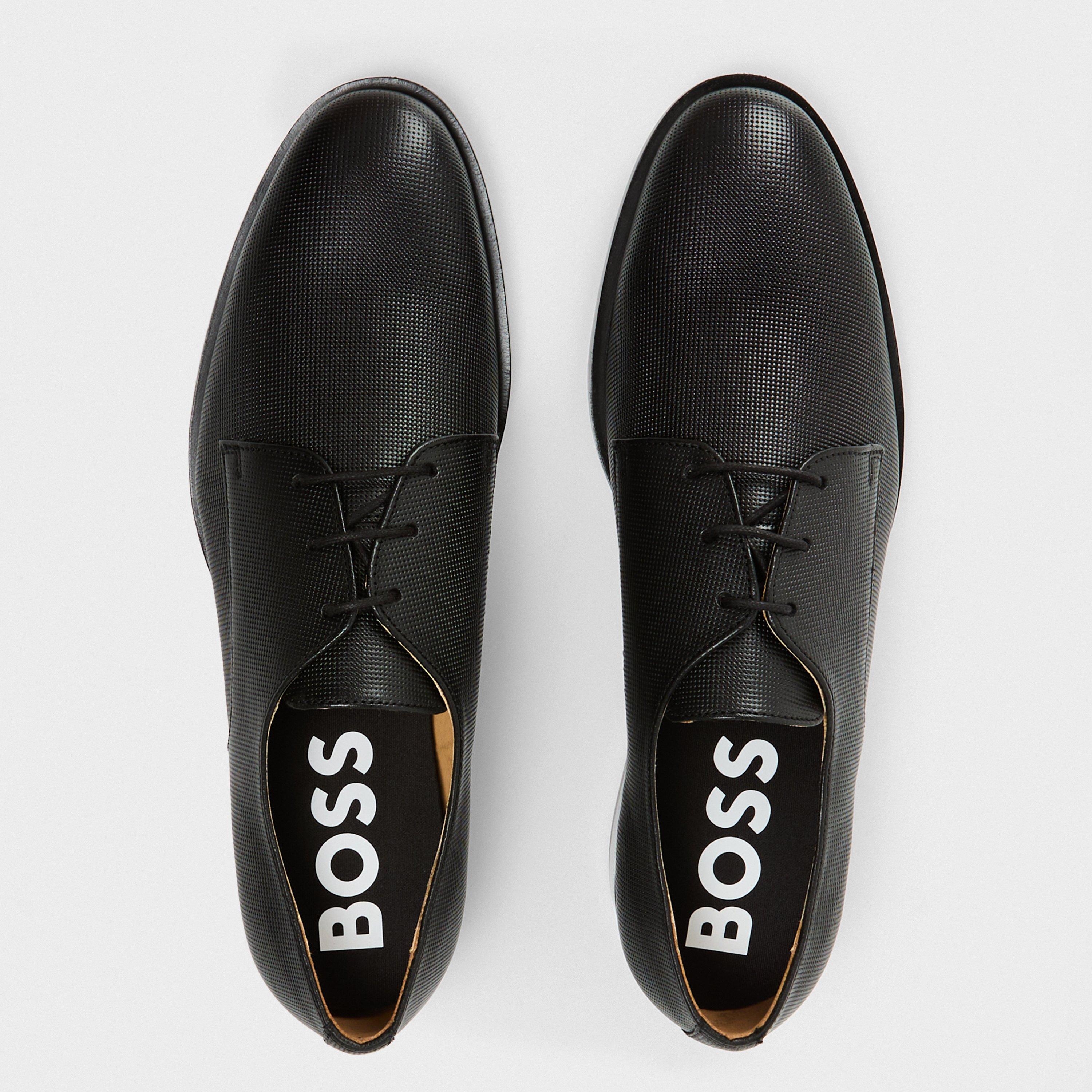 Black - Boss - Colby Derby Shoes - 4