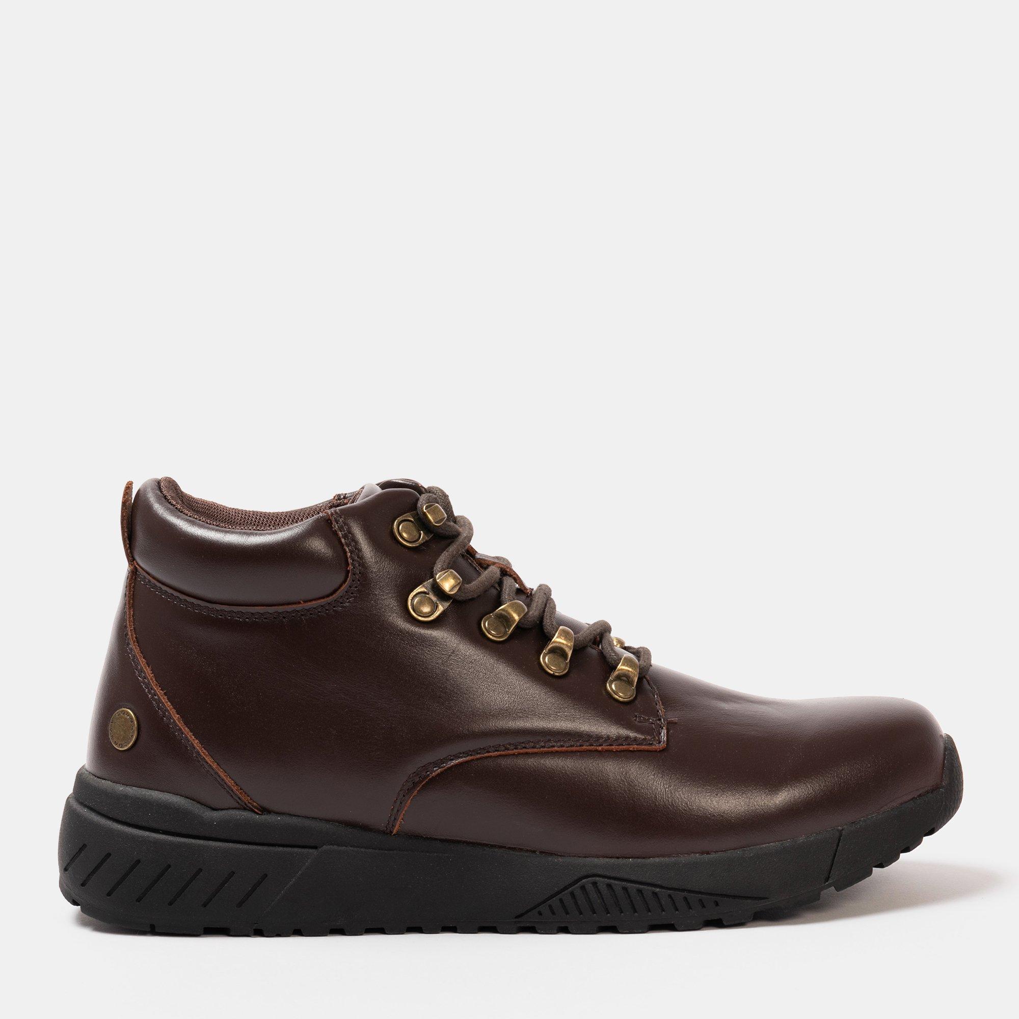 Dark Brown - Donnay - Leather Casual Chukka Boots Mens - 1