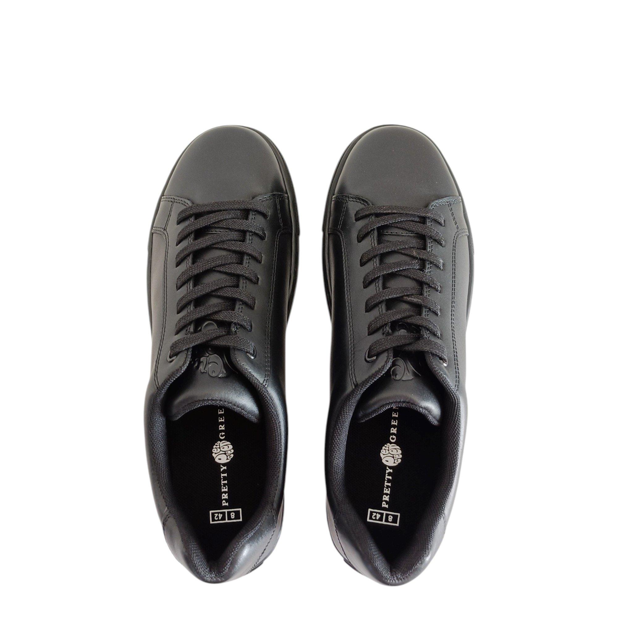 Zwart/Zwart - Pretty Green - Latham Moc Toe Formal Shoes - 5