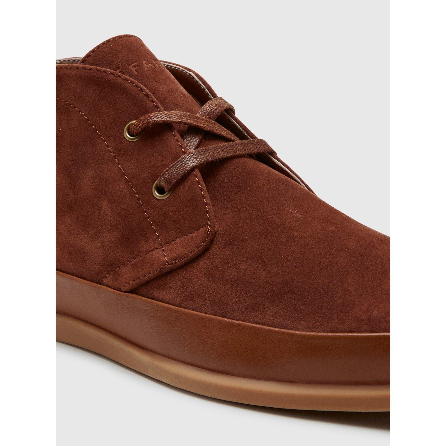 Dark Brown - Farah - Men's Norland Chukka Boot - 4