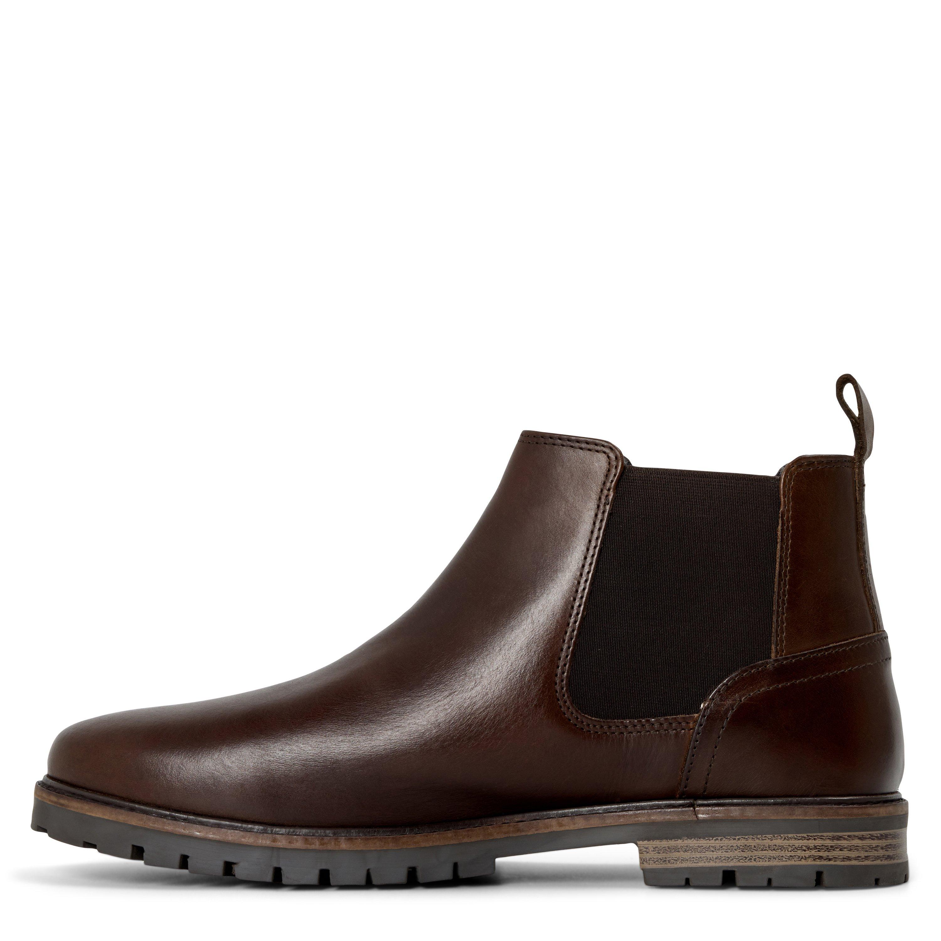 Dk Brown Lthr - Dune London - Men's Carden Leather Chelsea Boots - 2
