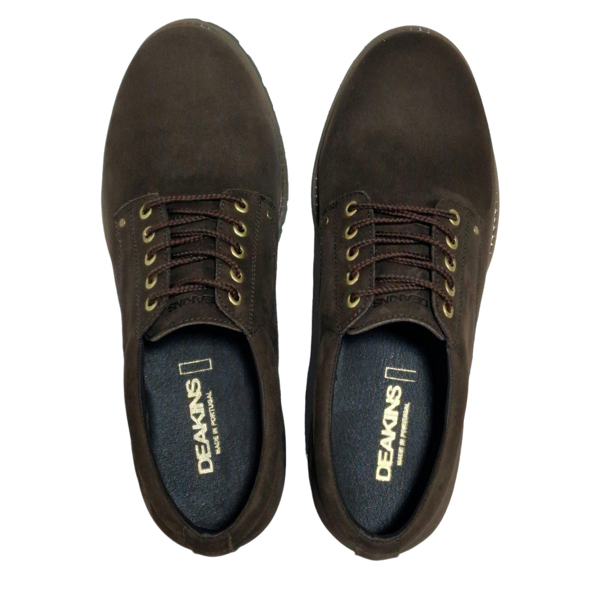 Brown - Deakins - Men's Deaks Ash Derby Shoes - 5