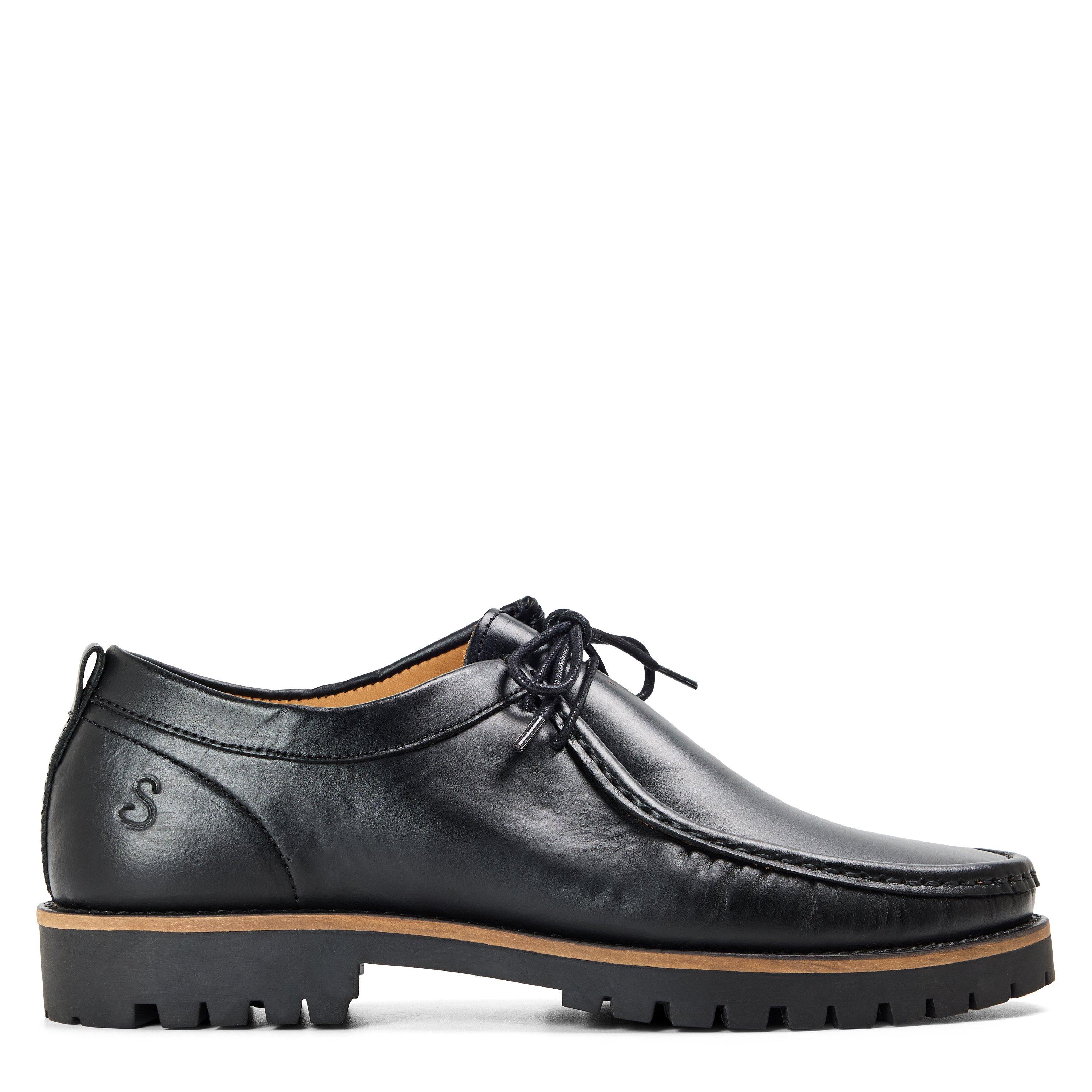 Black - Oliver Sweeney - Men's Lastres Leather Moc-Toe Shoes - 1