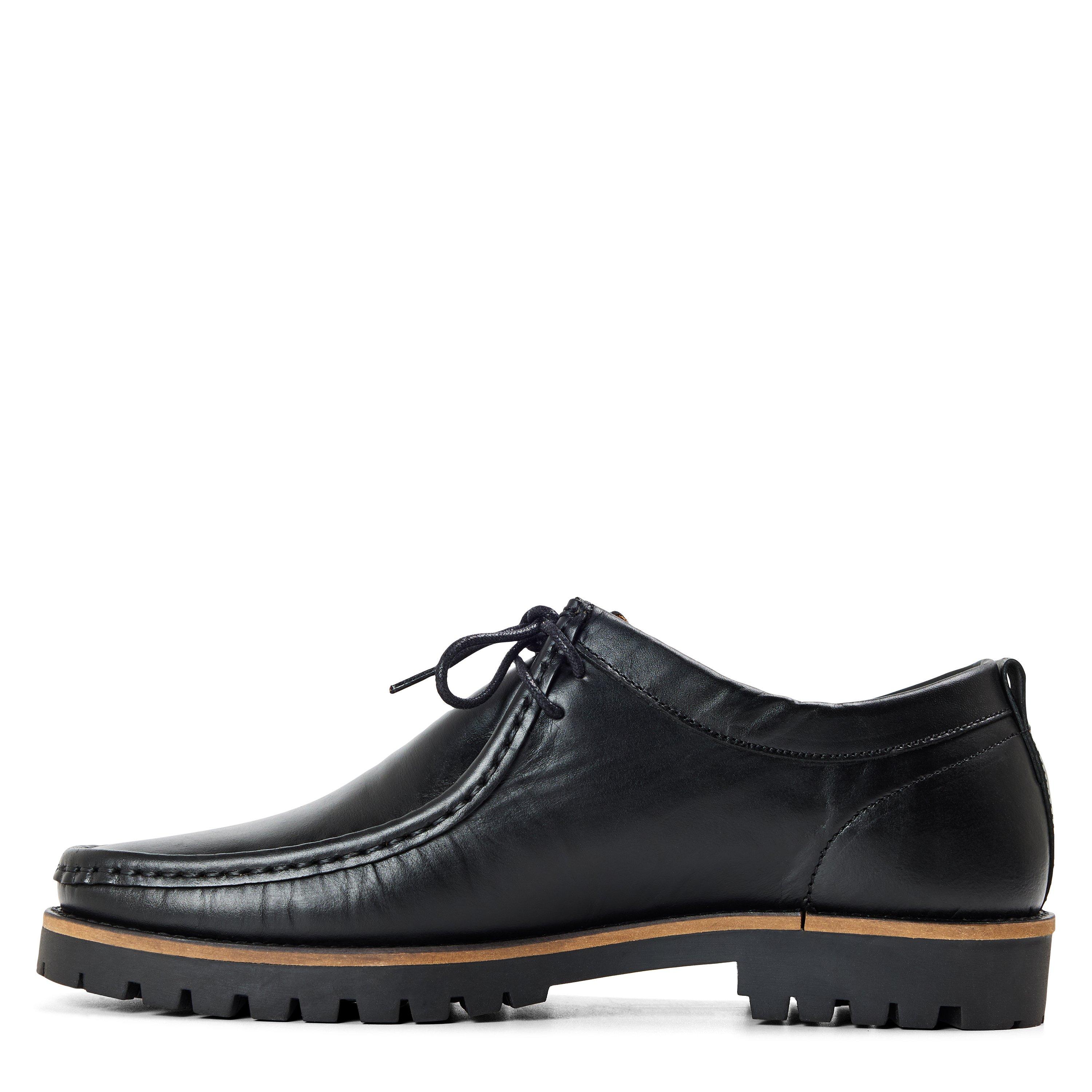 Black - Oliver Sweeney - Men's Lastres Leather Moc-Toe Shoes - 2