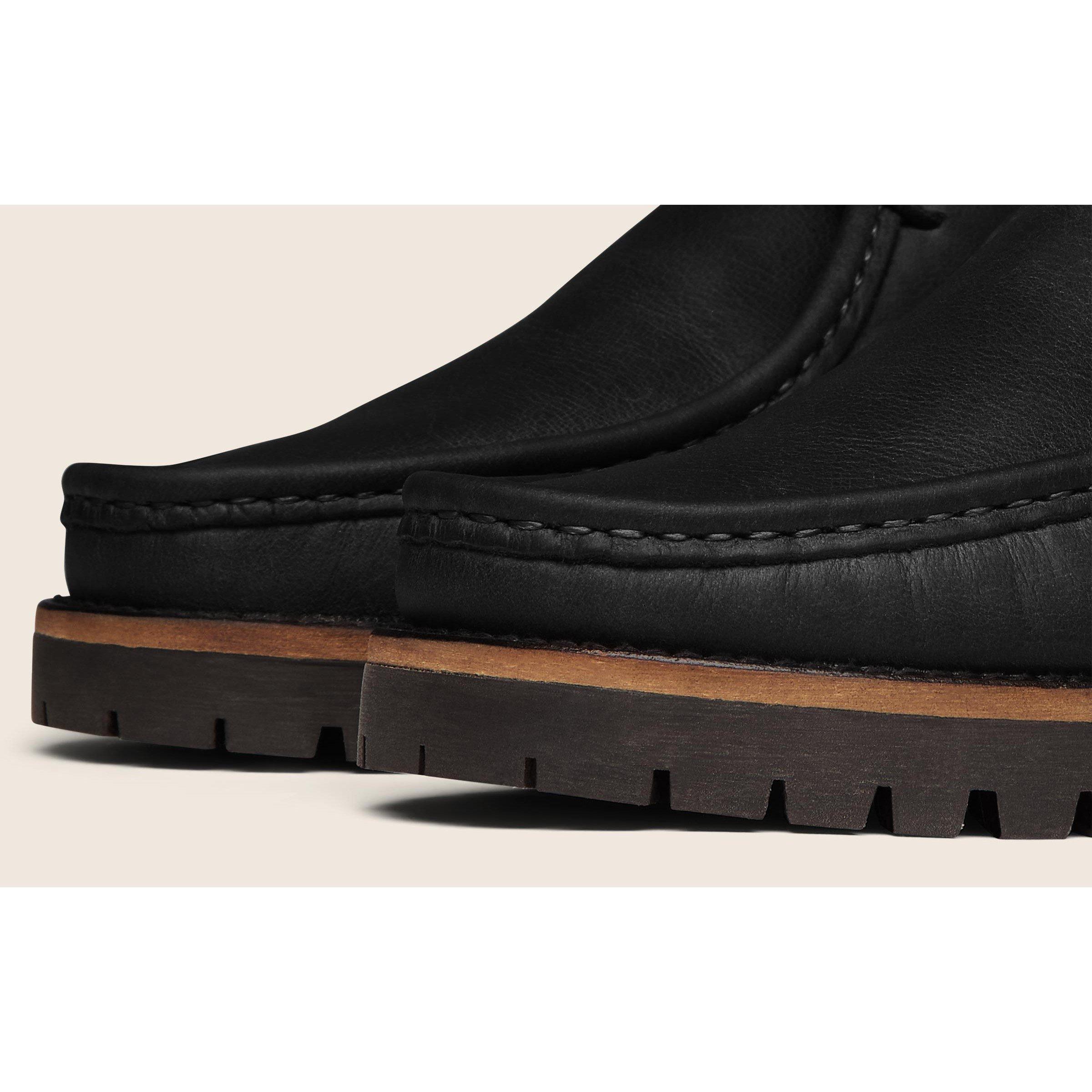 Black - Oliver Sweeney - Men's Lastres Leather Moc-Toe Shoes - 4