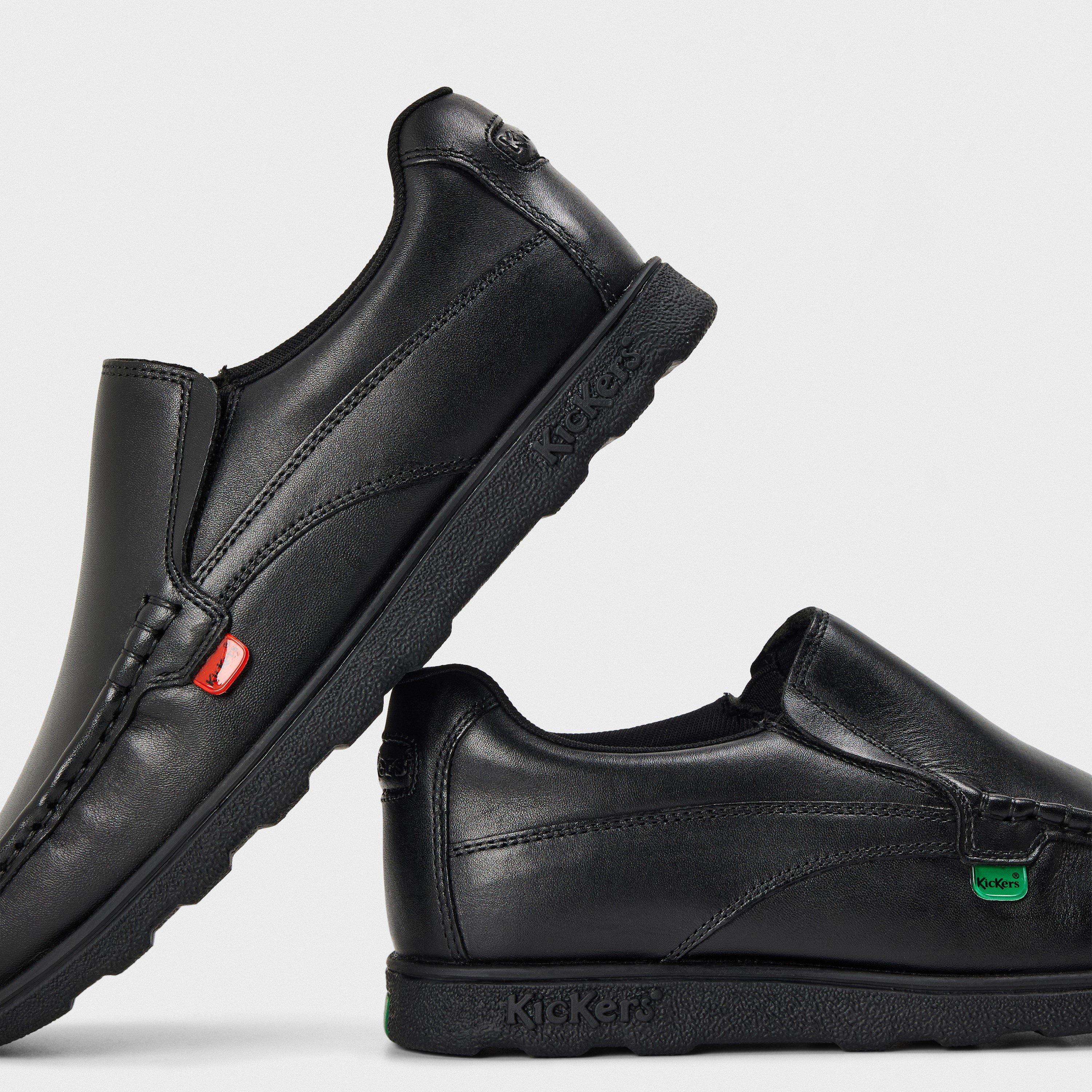 Schwarz - Kickers - Men's Fragma Slip-On Moc Toe Formal Shoes - 3