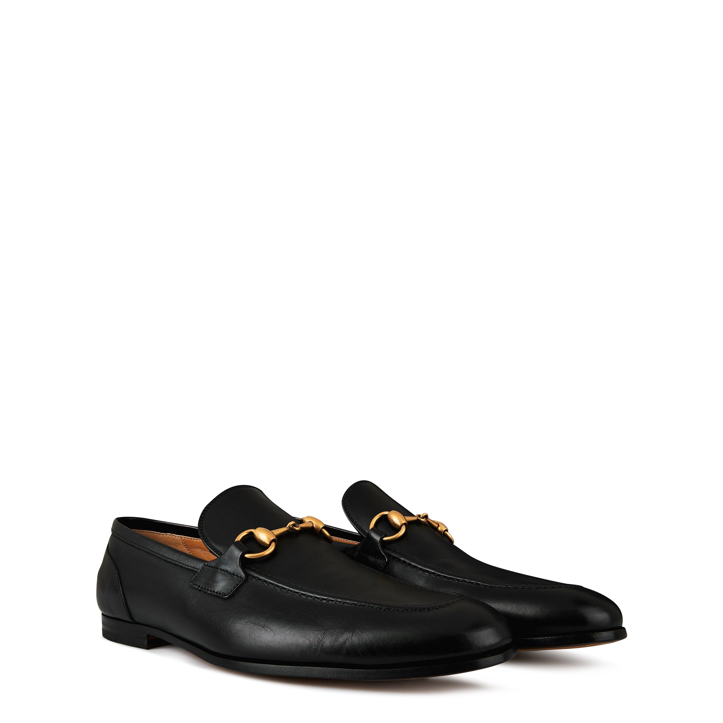 Nero - Gucci - Men's Horsebit Leather Jordaan Loafers - 4