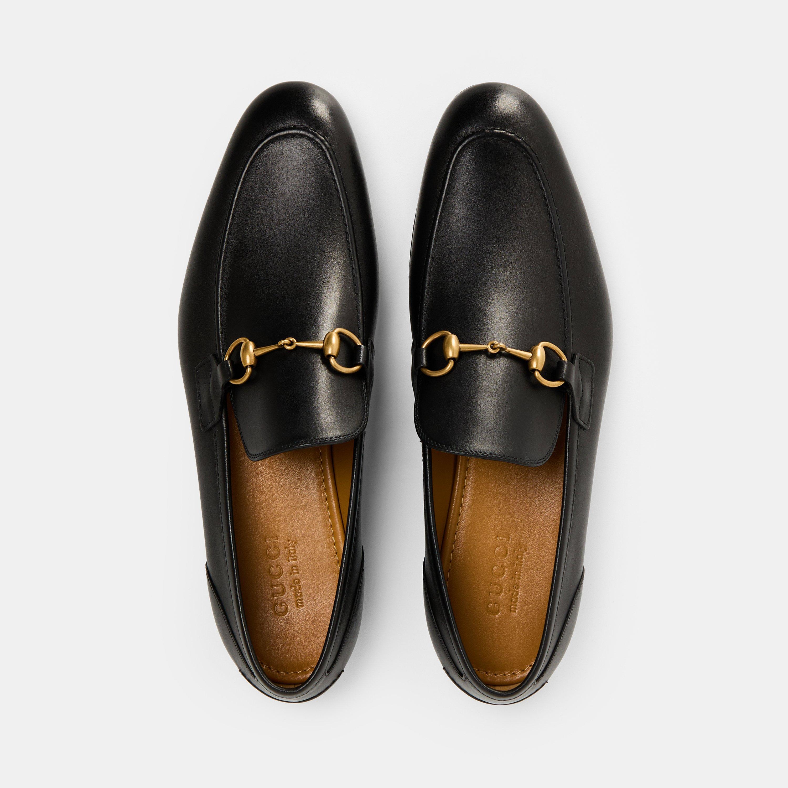 Nero - Gucci - Men's Horsebit Leather Jordaan Loafers - 6