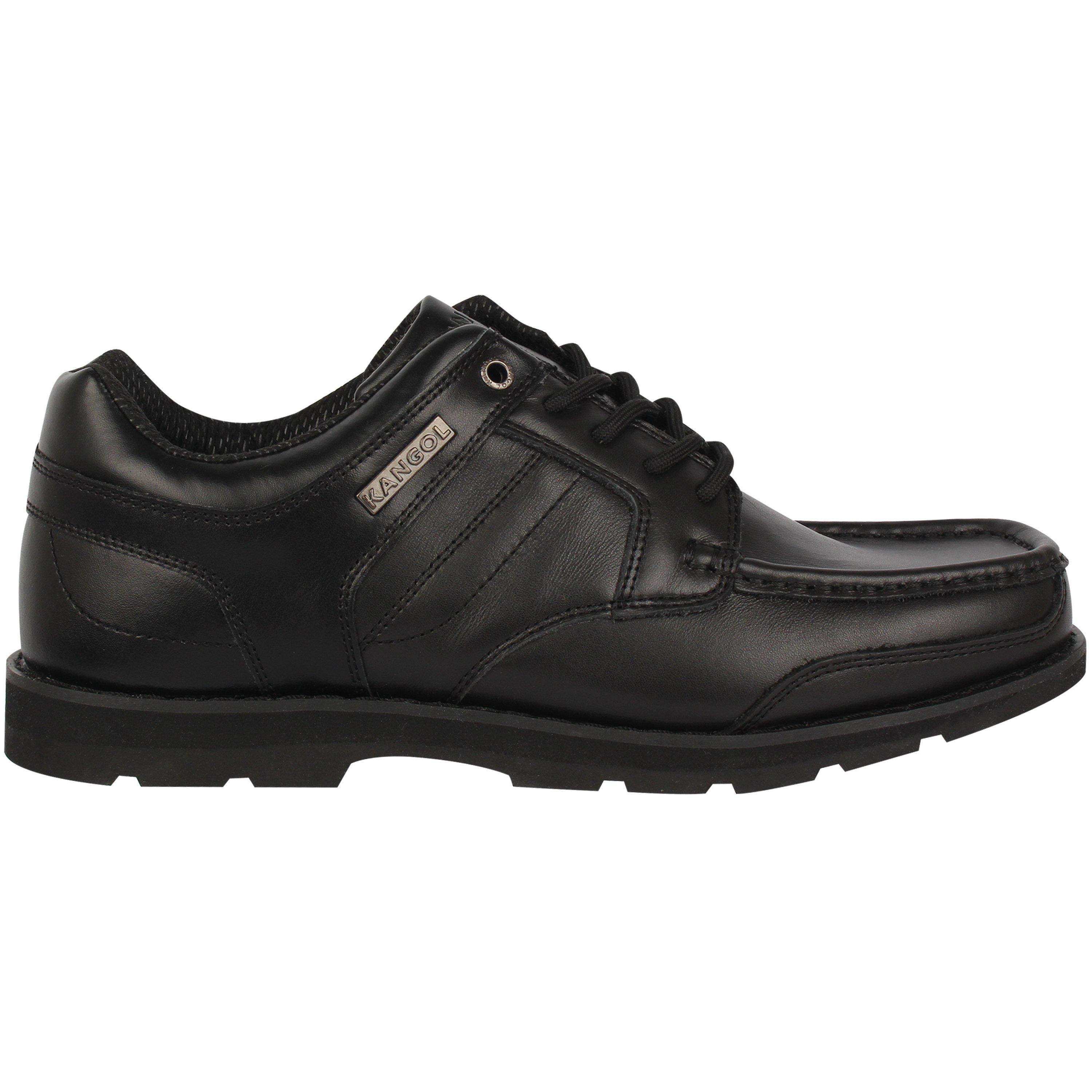 Black - Kangol - Harrow Leather Mens Shoes - 1
