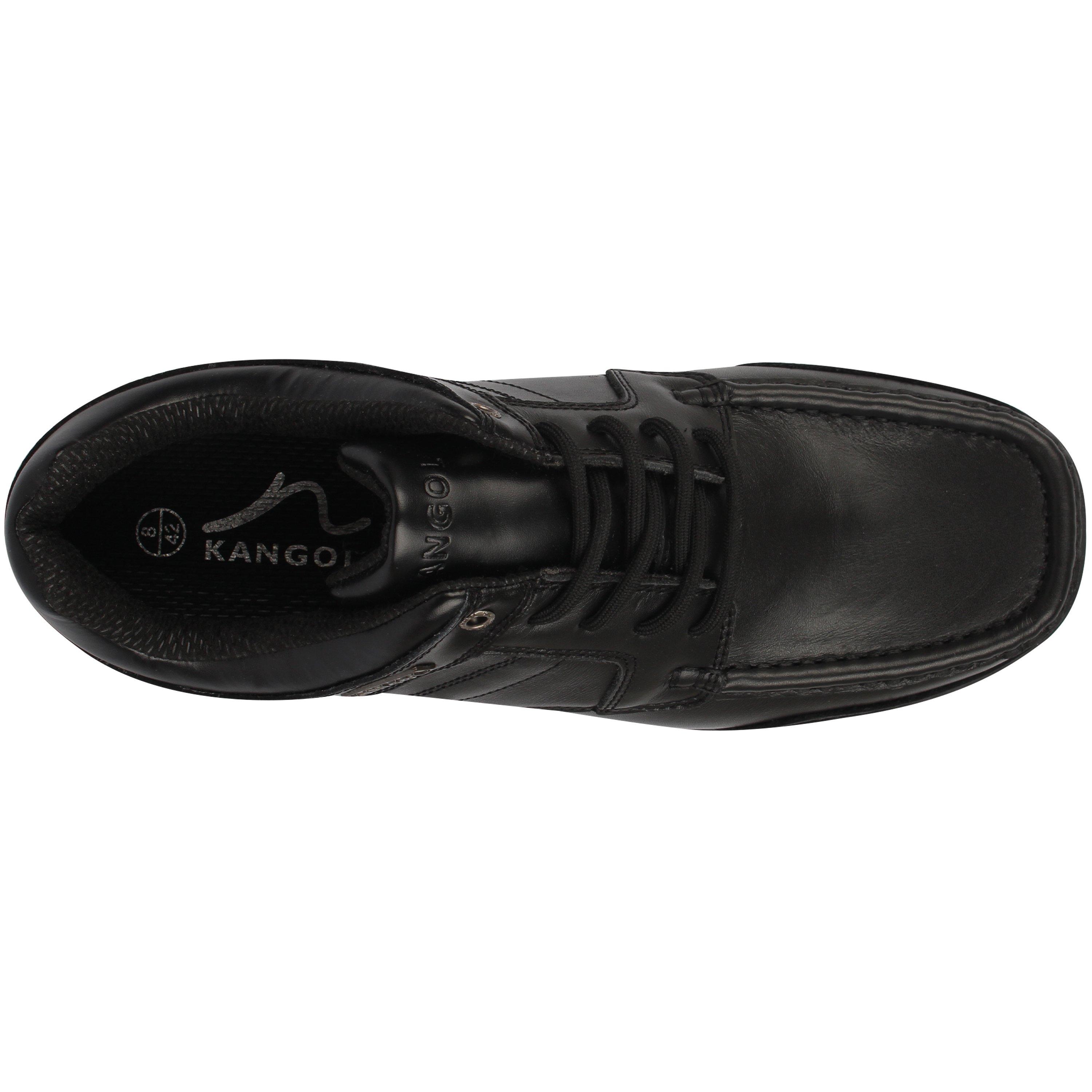 Black - Kangol - Harrow Leather Mens Shoes - 3
