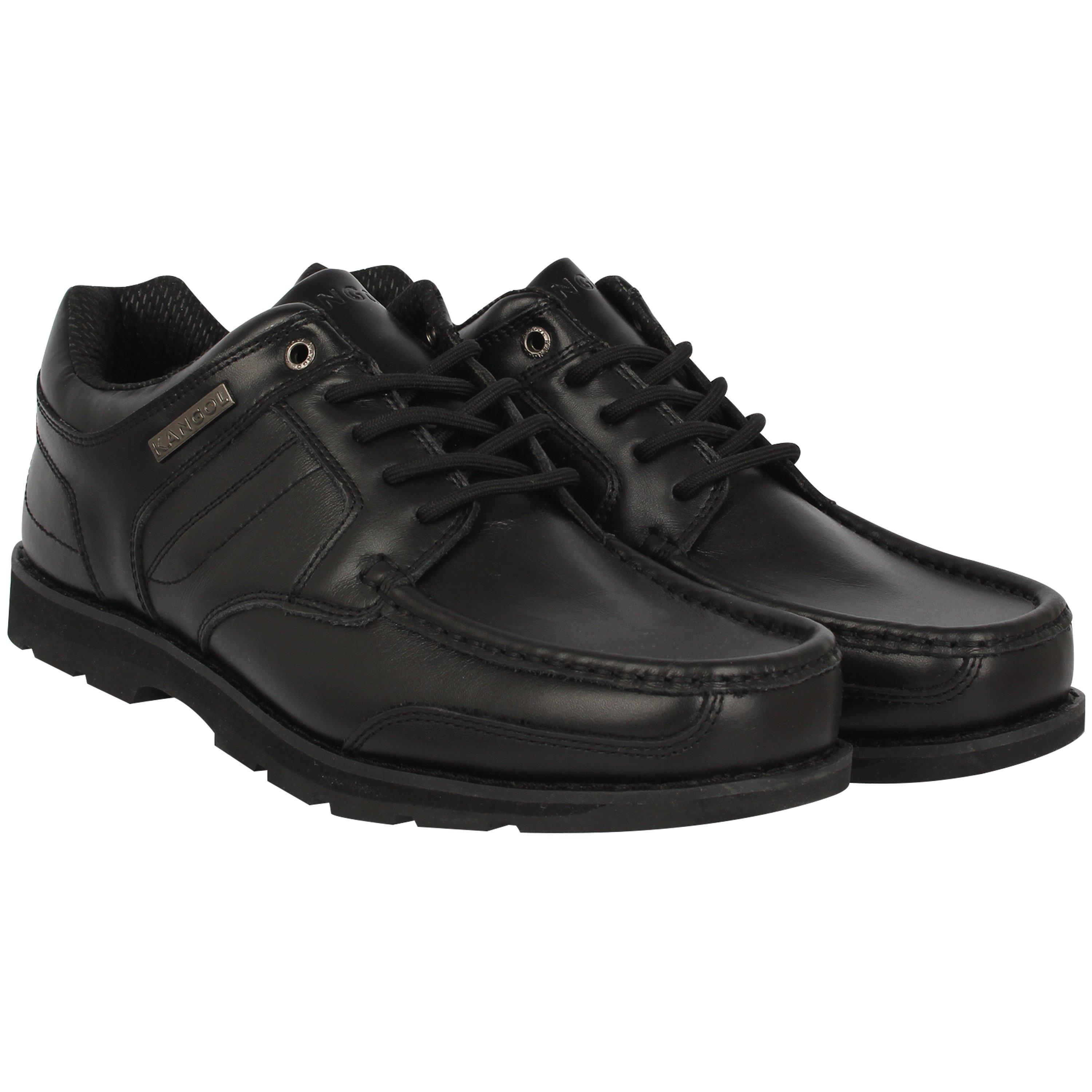 Black - Kangol - Harrow Leather Mens Shoes - 5