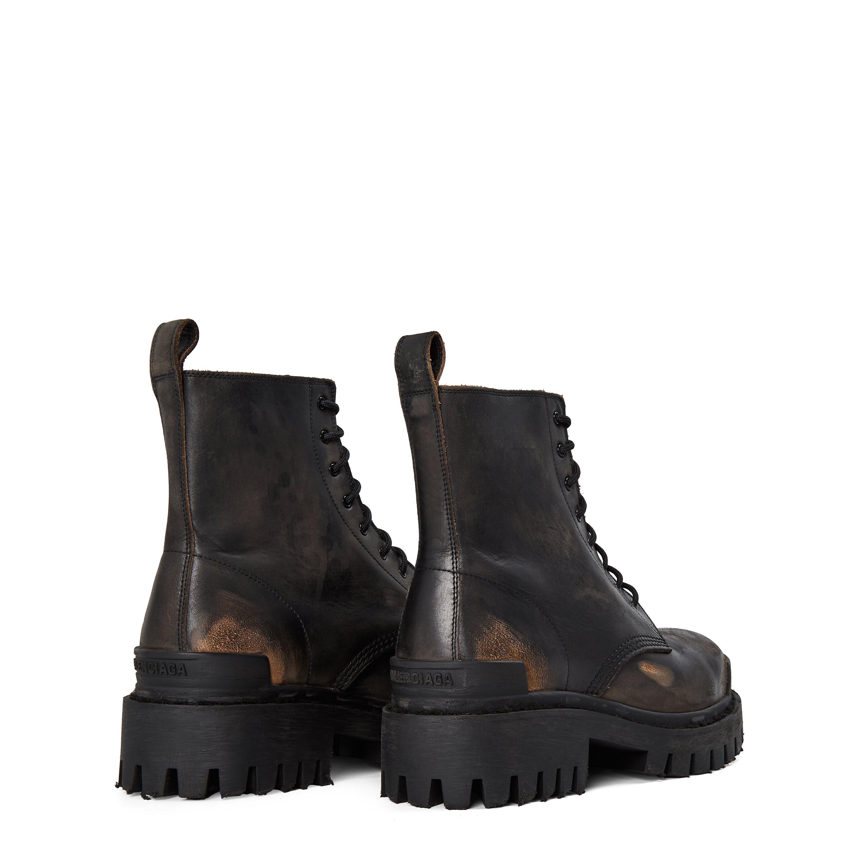 Black/Brown - Balenciaga - Strike Bootie - 5
