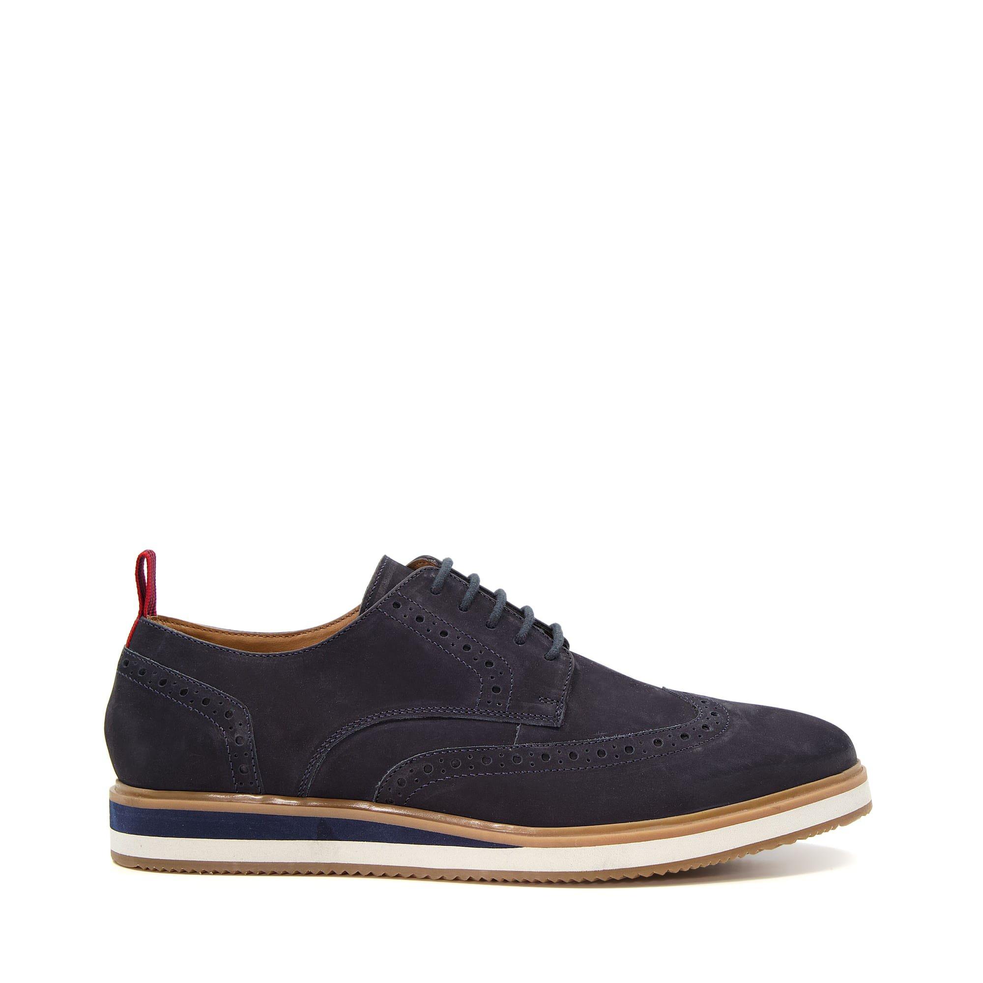 Dune London Men's Britle Brogues - Navy Nubuck 177 - 9 (43)