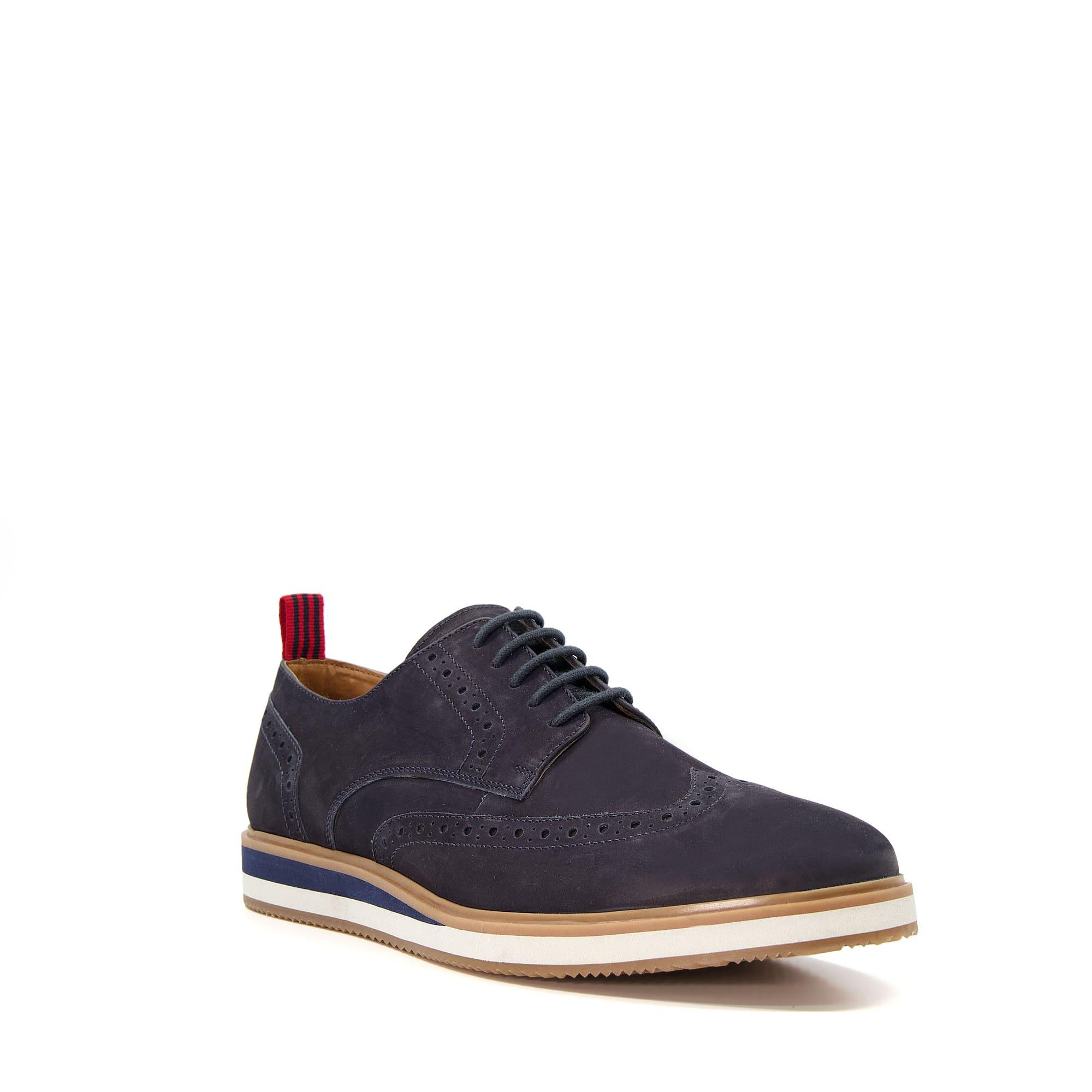 Navy Nubuck 177 - Dune London - Britle Brogues - 2