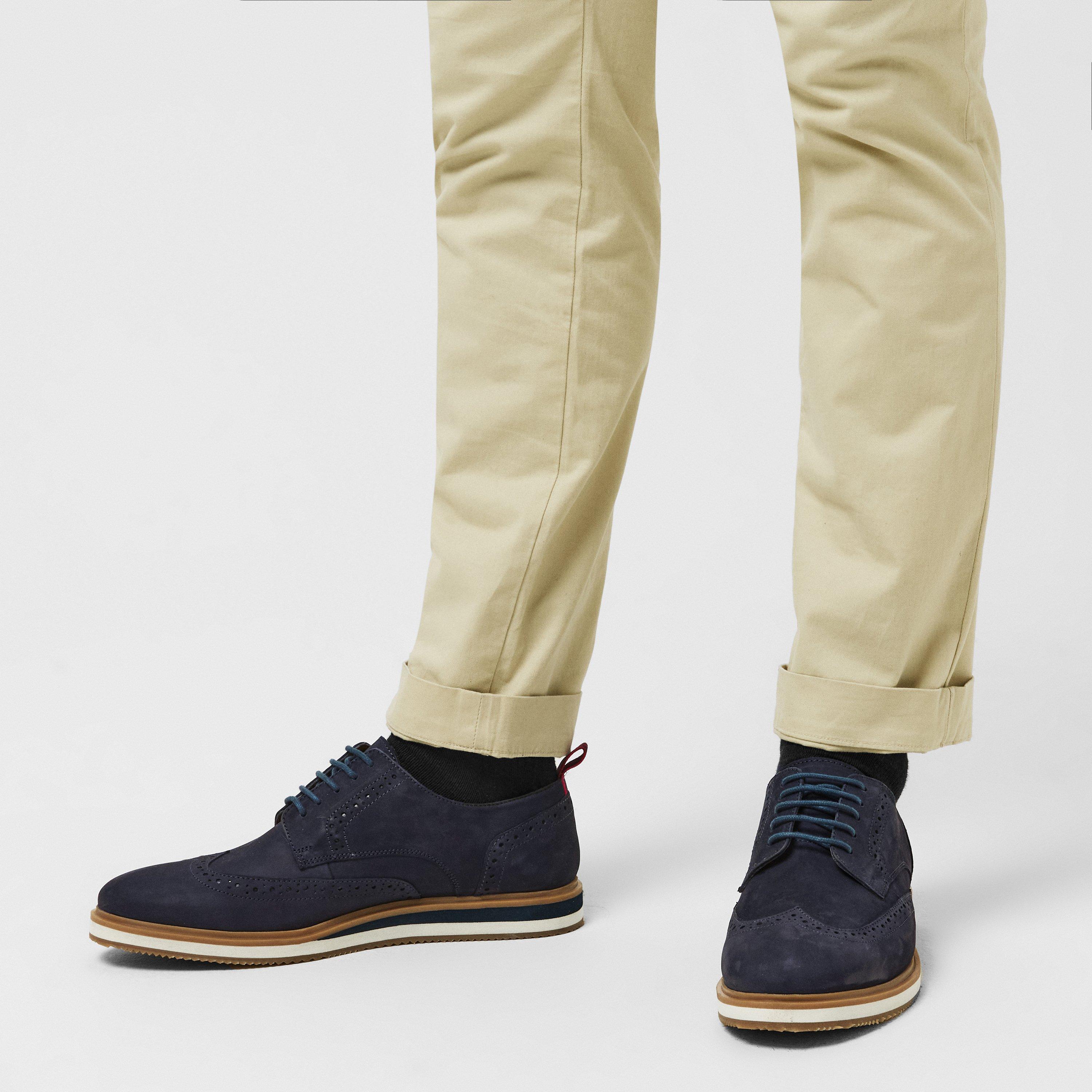 Navy Nubuck 177 - Dune London - Britle Brogues - 3
