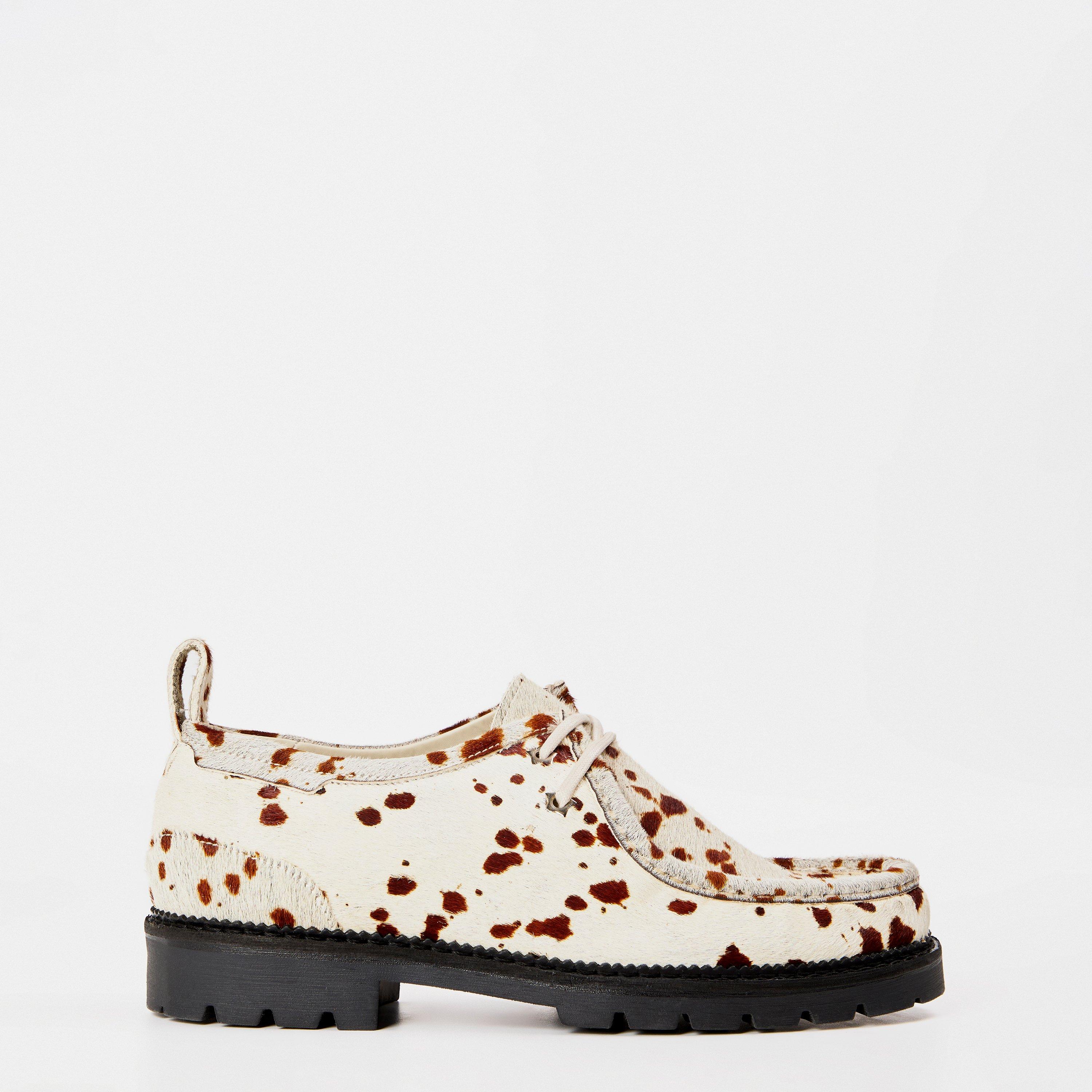 Duke And Dexter Men's Moc Toe Formal Shoes - Cow Print - 9 (43)