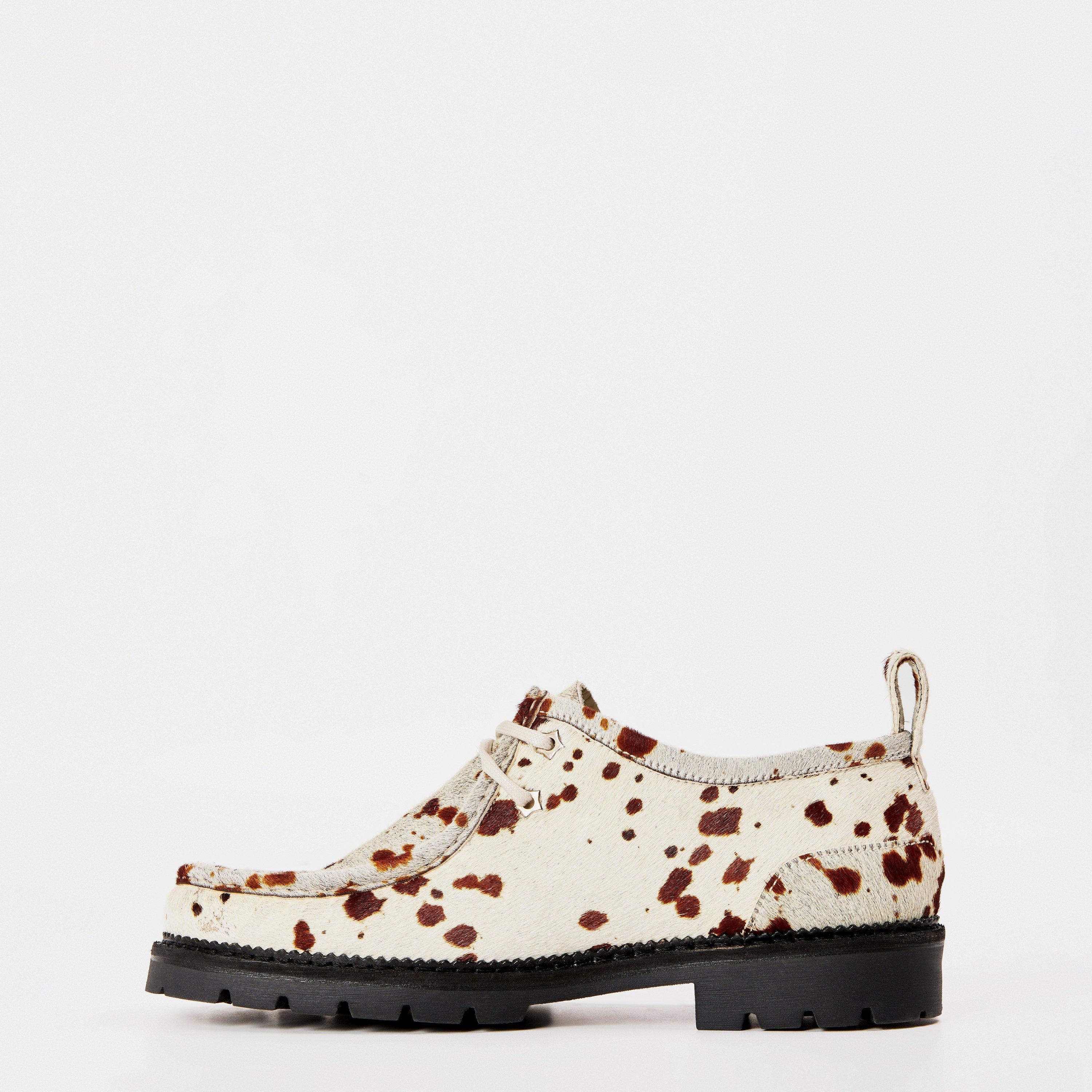 Cow Print - Duke and Dexter - Men's Moc Toe Formal Shoes - 2