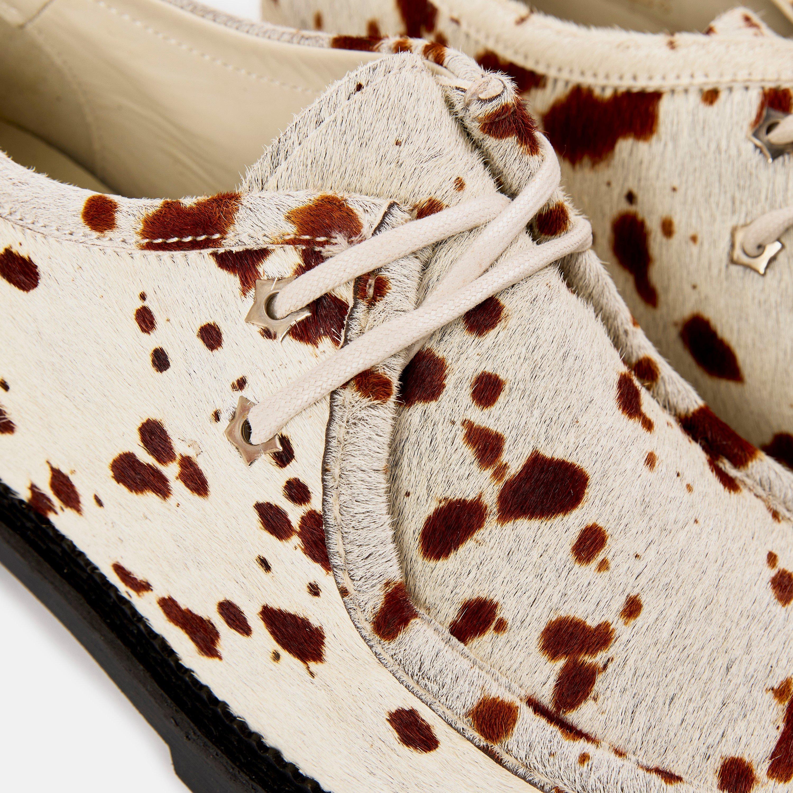 Cow Print - Duke and Dexter - Men's Moc Toe Formal Shoes - 3