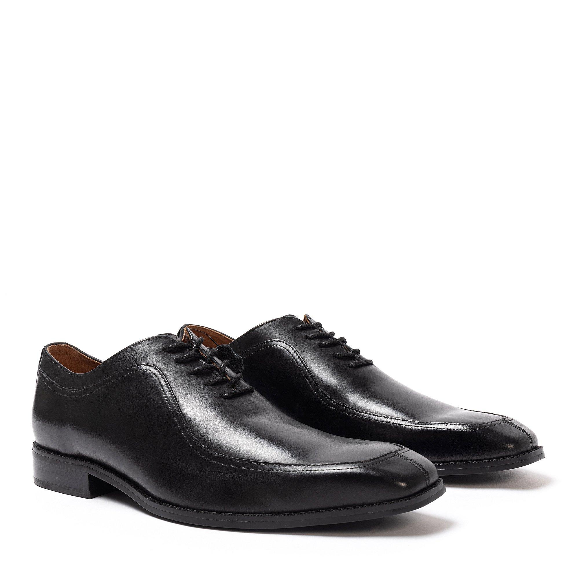 Zwart - Giorgio - Leather Oxford Dress Formal Men Shoes - 2