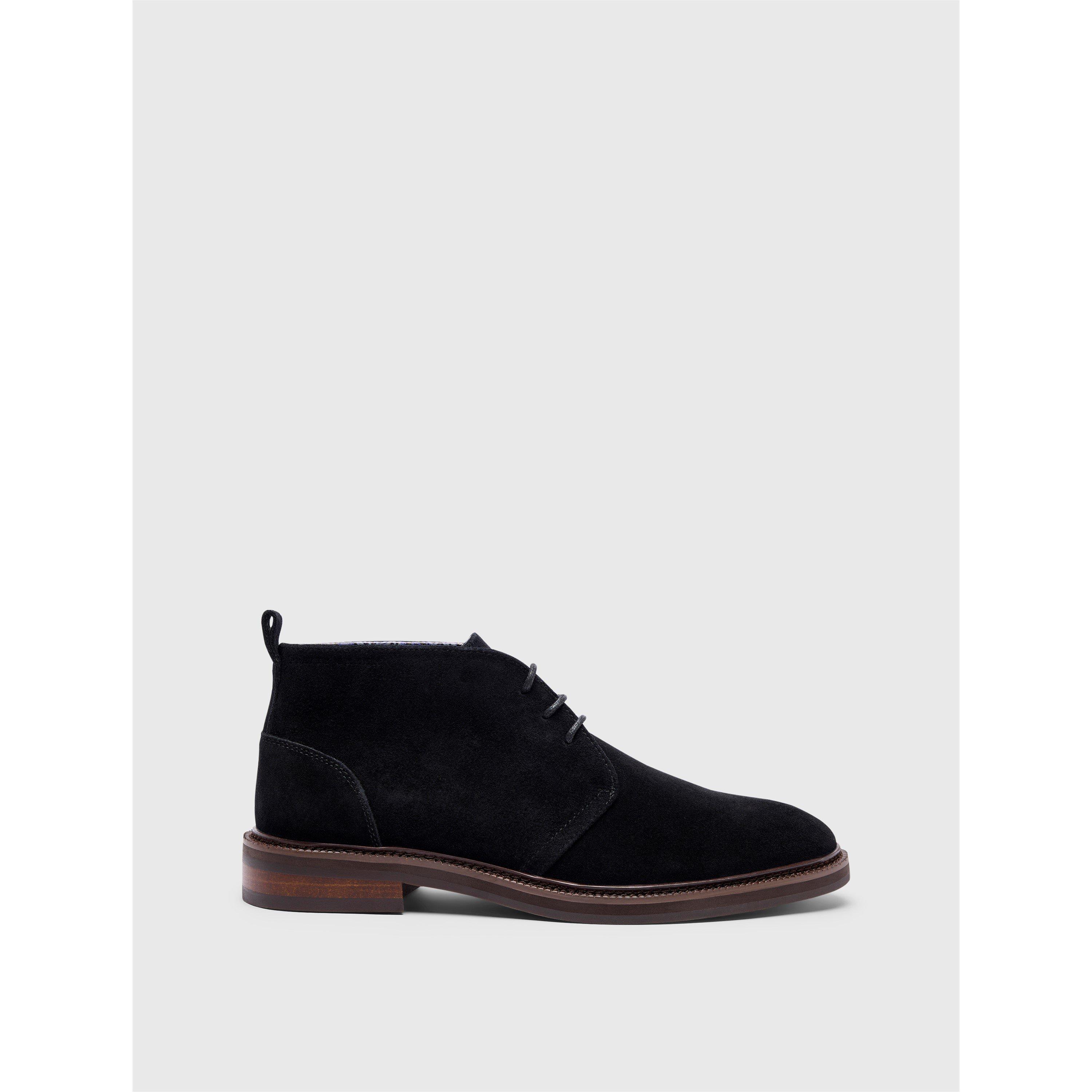Negro - Pretty Green - Men's Handley Chukka Boots - 1