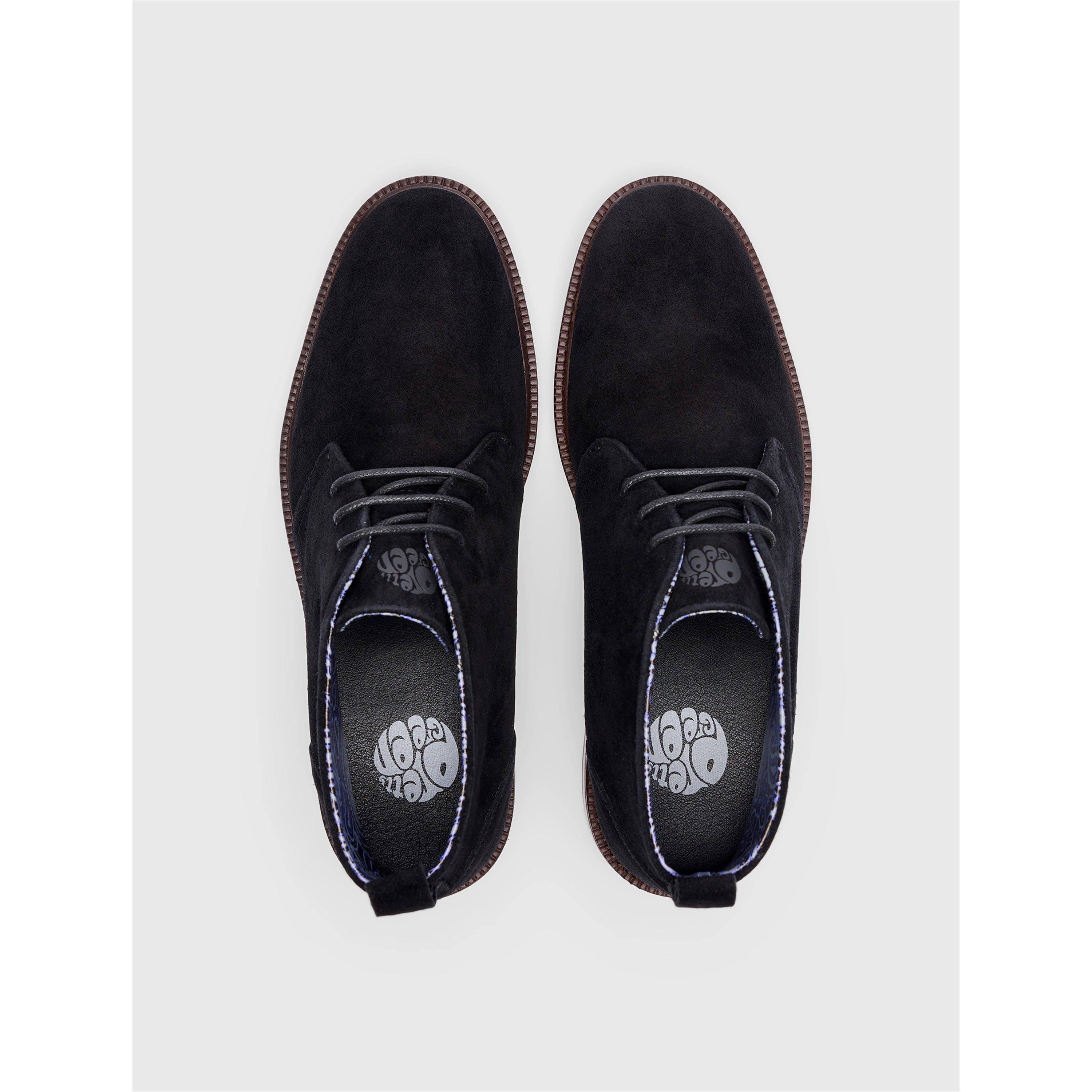 Black - Pretty Green - Men's Handley Chukka Boots - 4