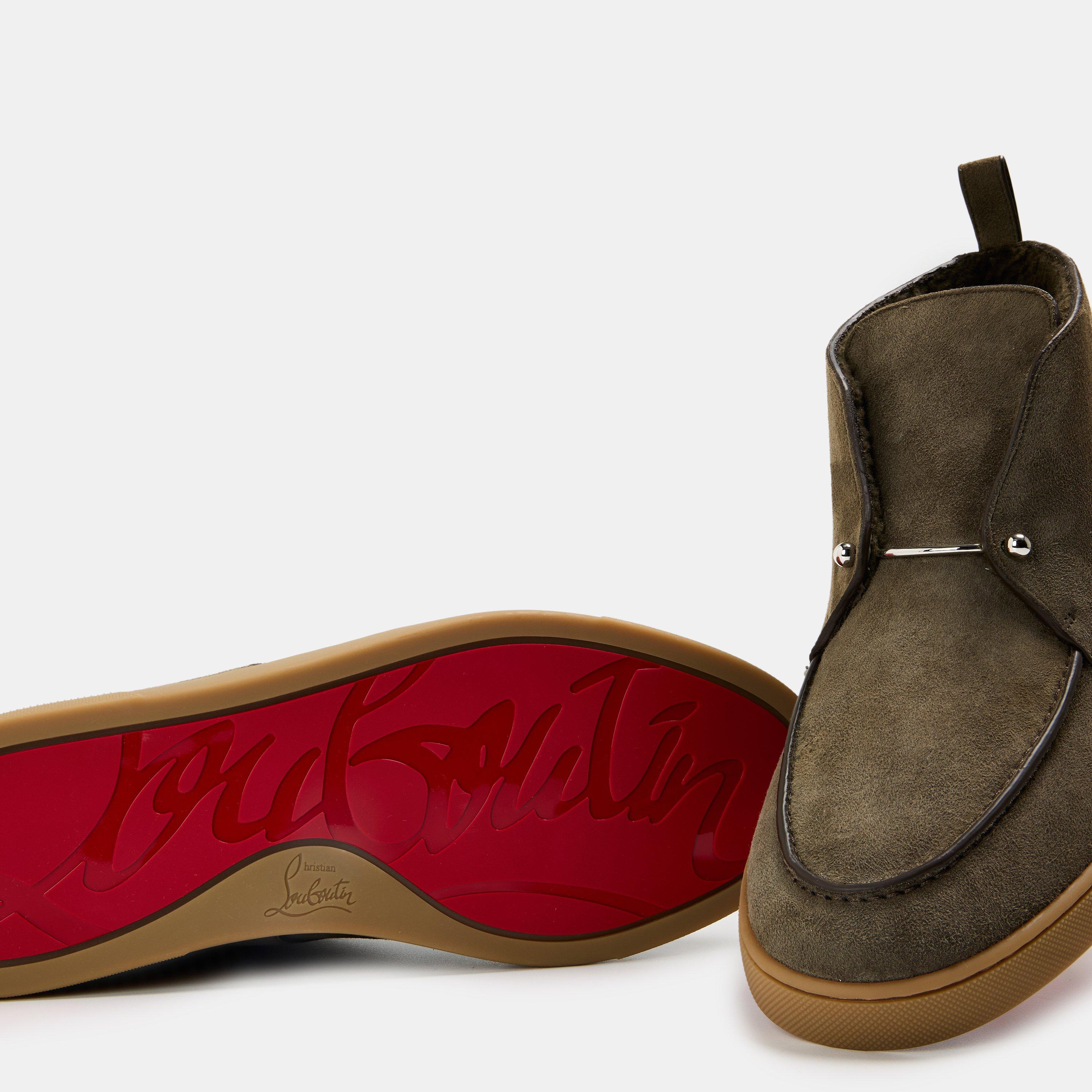 Men\'s Christian Louboutin CHAMBELISS suede boots size 45/12 US made in Italy Christian Louboutin Men main image 3