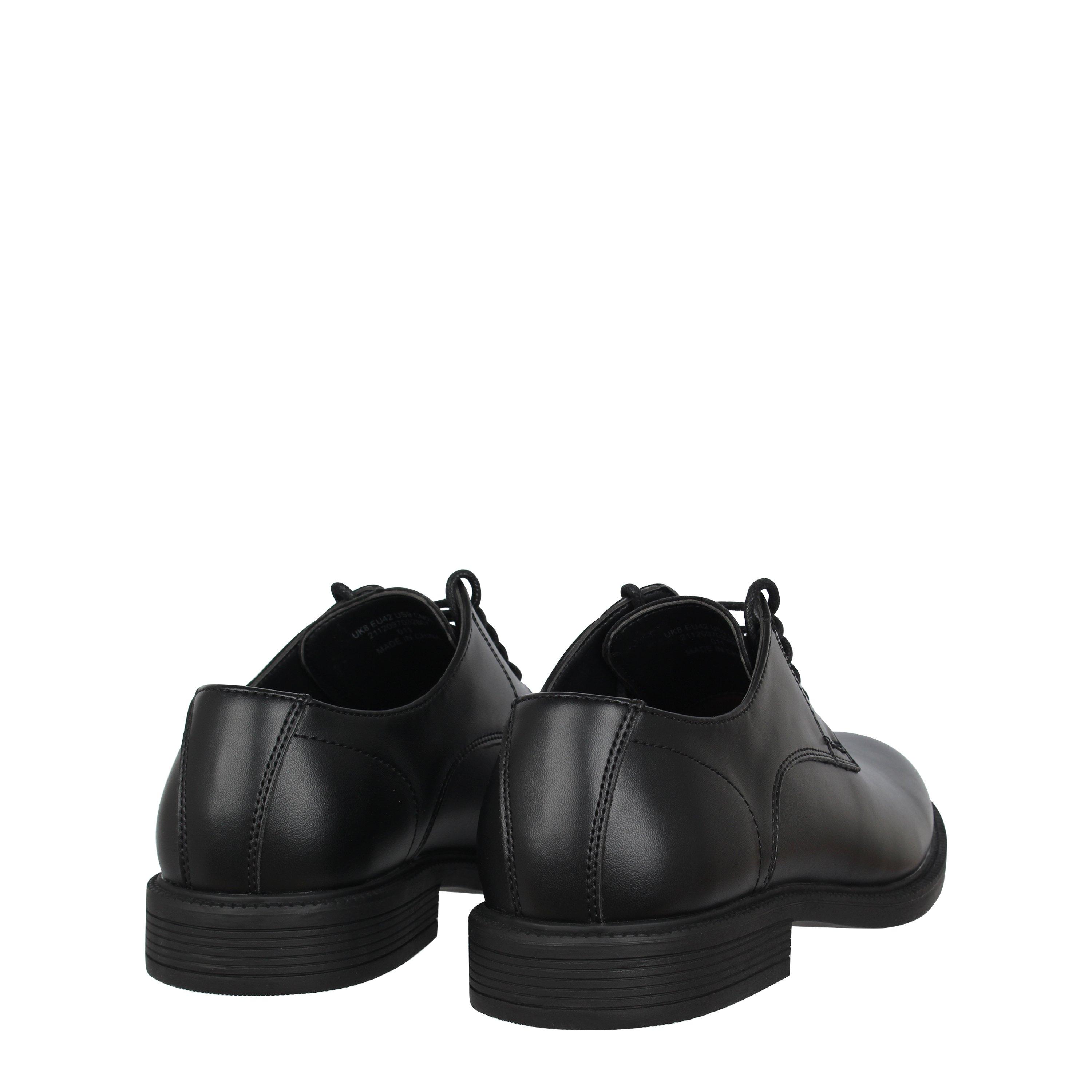 Black - Giorgio - Lace Up Derby Shoes Mens - 4