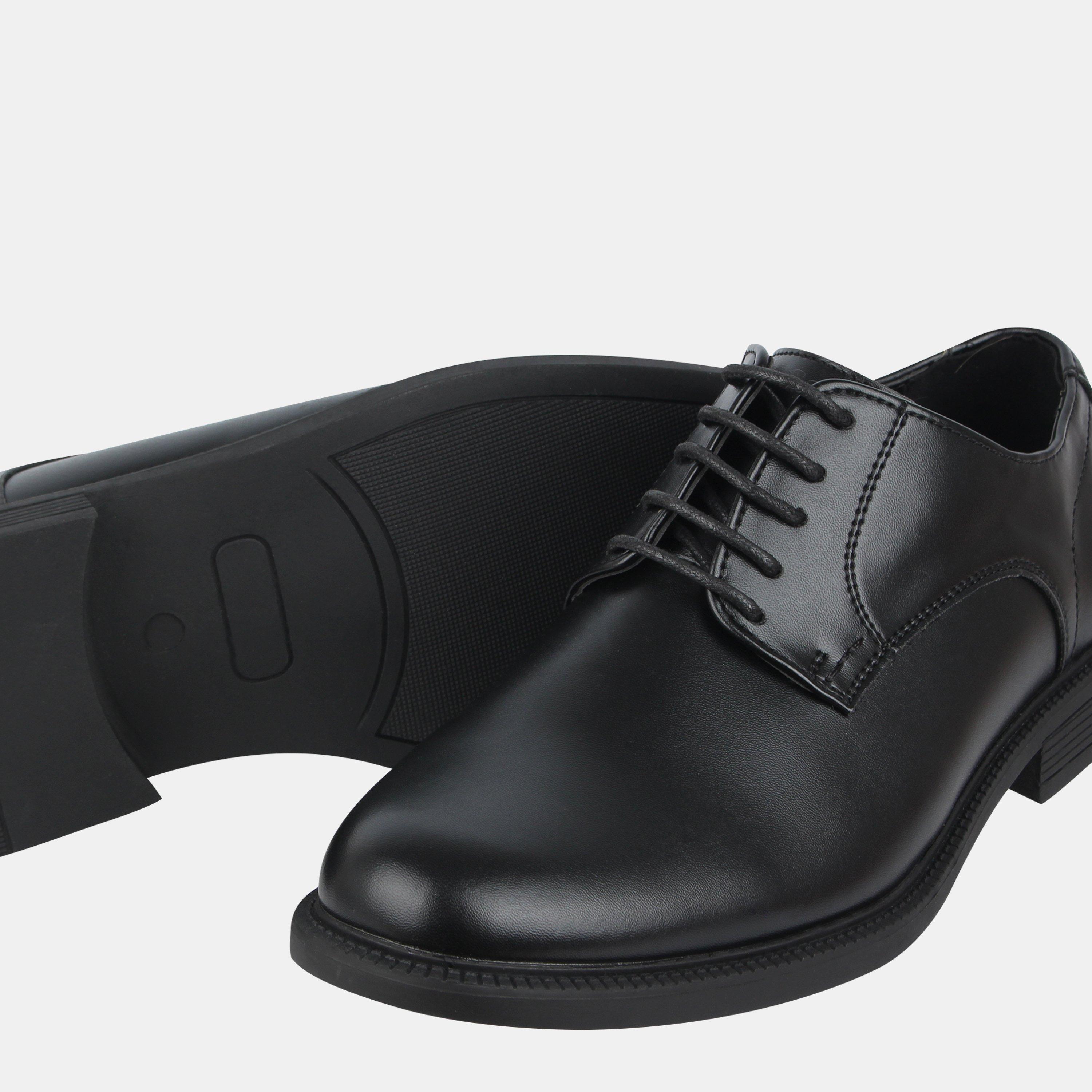 Zwart - Giorgio - Lace Up Derby Shoes Mens - 3