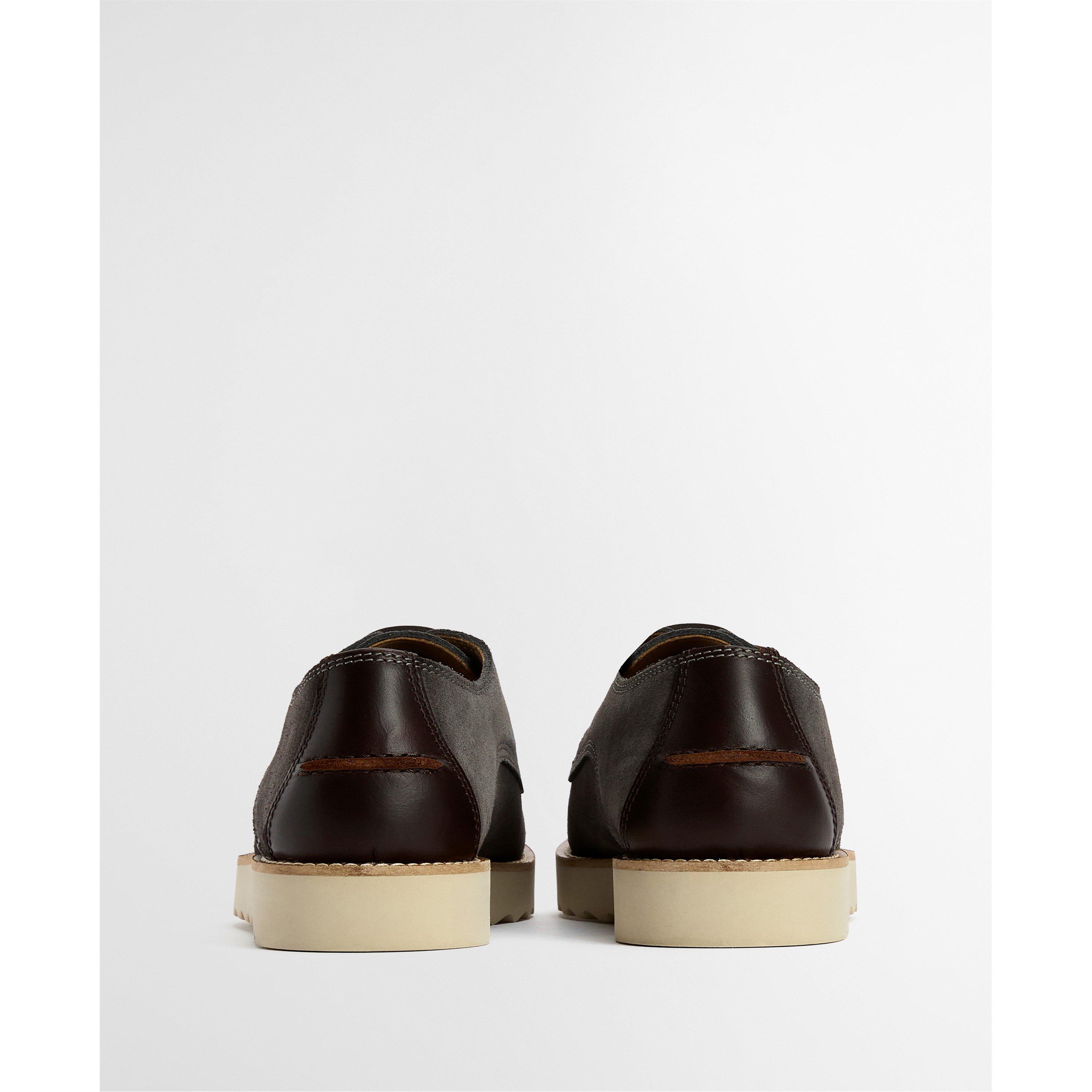 GY19 Slate Grey - Barbour - Mens Aydon Derby Shoes - 3